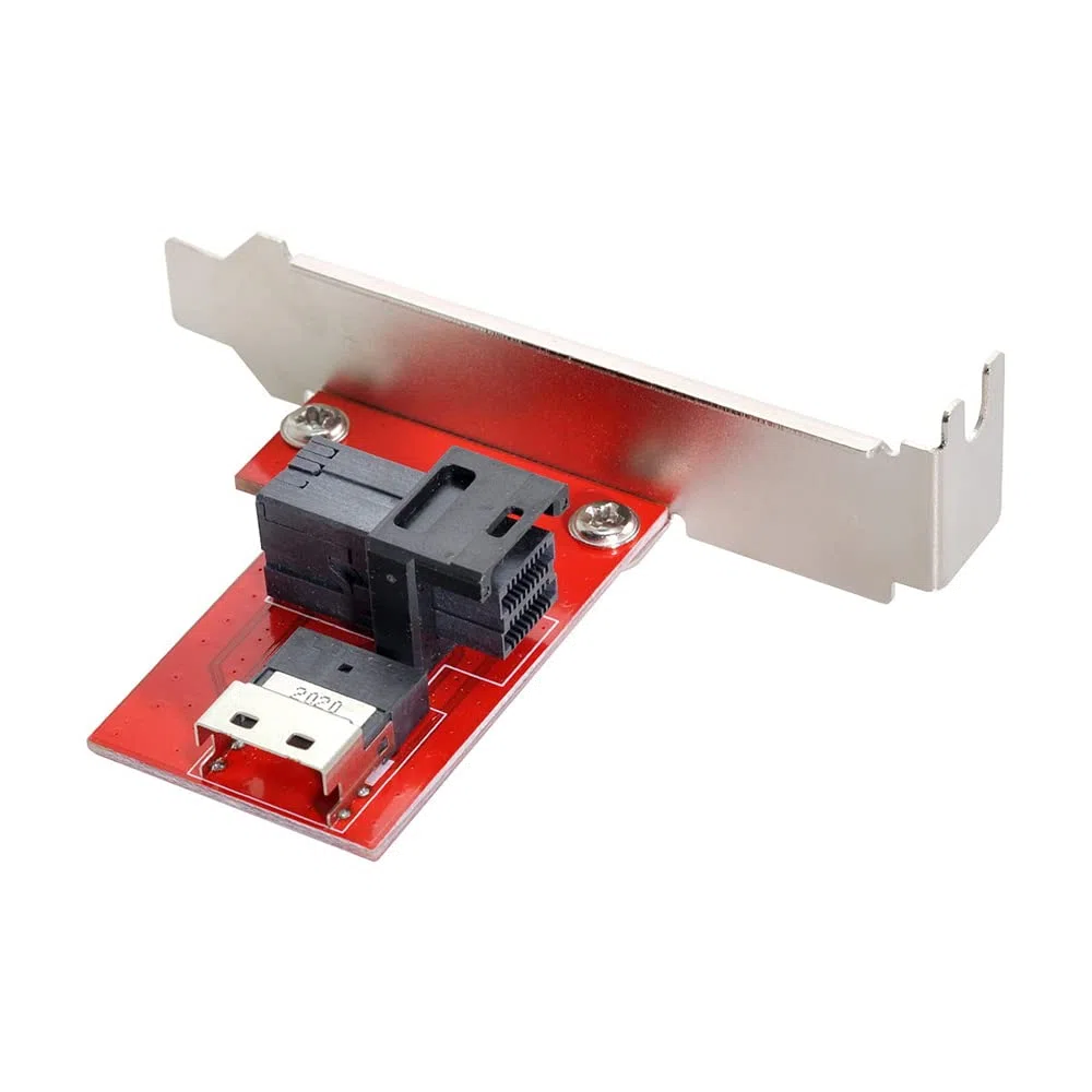 Adaptateur PCI-Express 4.0 Slimline SAS SFF-8654 vers HD SFF-8643 PCBA femelle