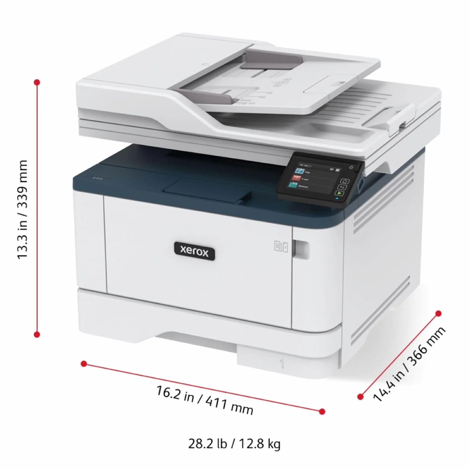 Xerox B305dni Imprimante Multifonction Laser A4 38ppm Noir et Blanc sans Fil Recto-Verso
