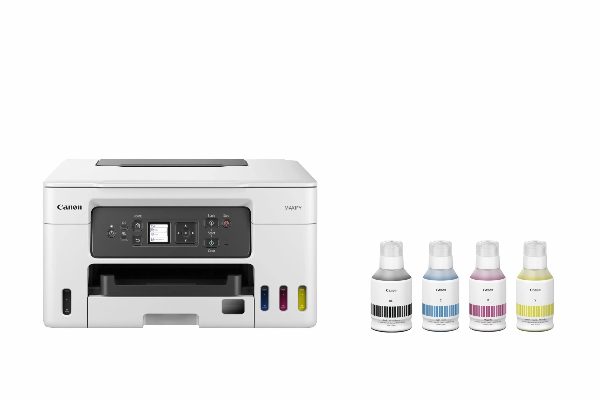 Canon MAXIFY GX3050 imprimante 3-en-1 bureautique jet d'encre réservoir rechargeable blanc