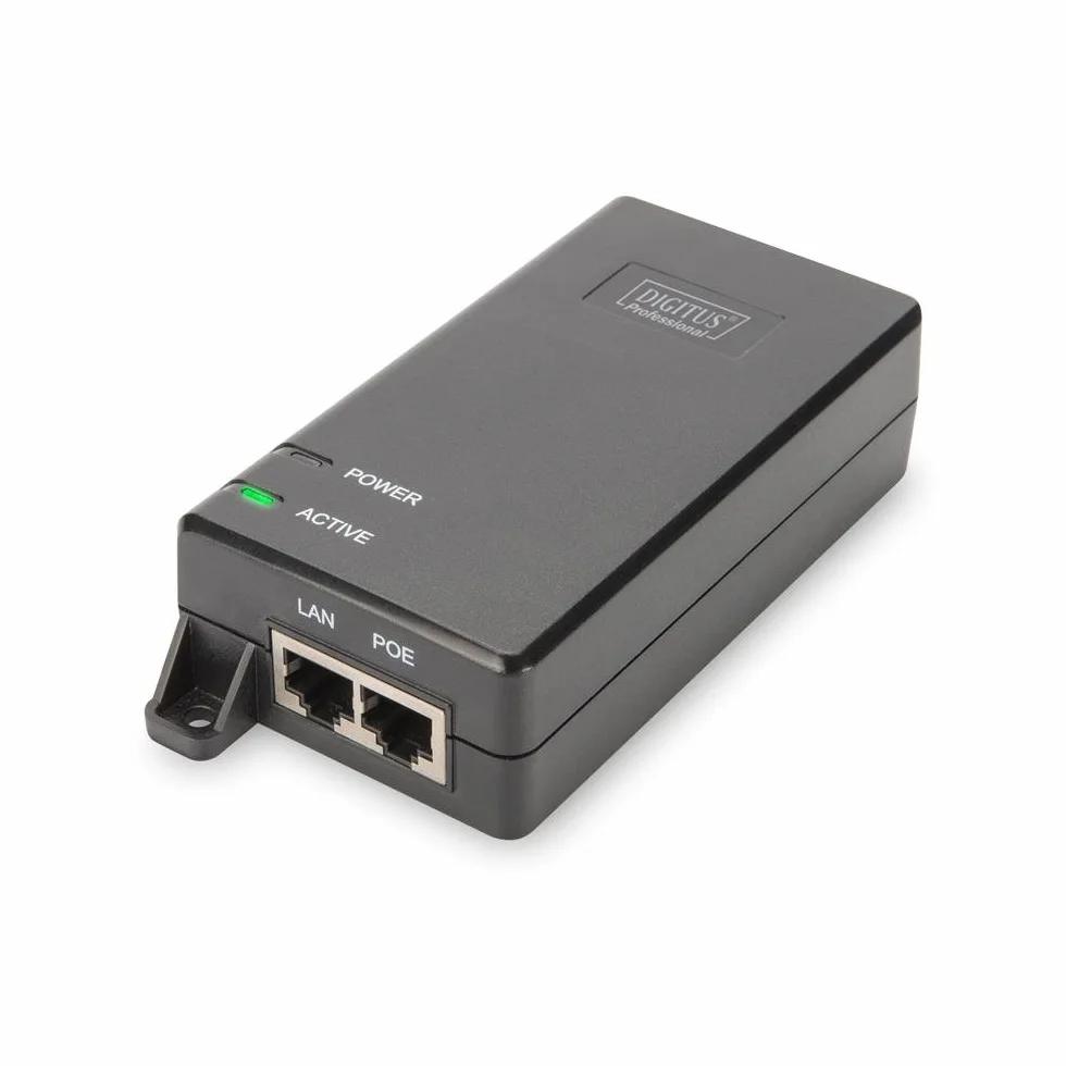 Injecteur DIGITUS PoE+ IEEE802.3at Gigabit Ethernet 30 Watt 48 Volt