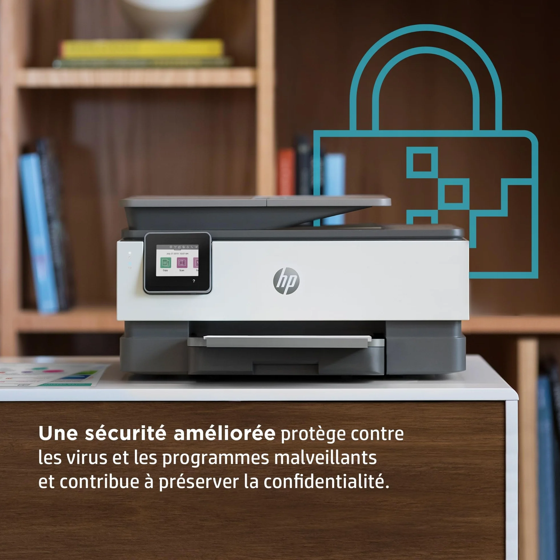 HP OfficeJet Pro 8022e Imprimante tout en un Jet d'encre couleur avec 6 mois Instant Ink inclus