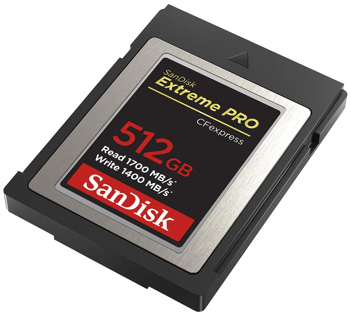 SanDisk Extreme SD card PRO CFexpress Type B, 512 Go, jusqu'à 1 700 Mo/s, tourner des vidéos en 4K RAW
