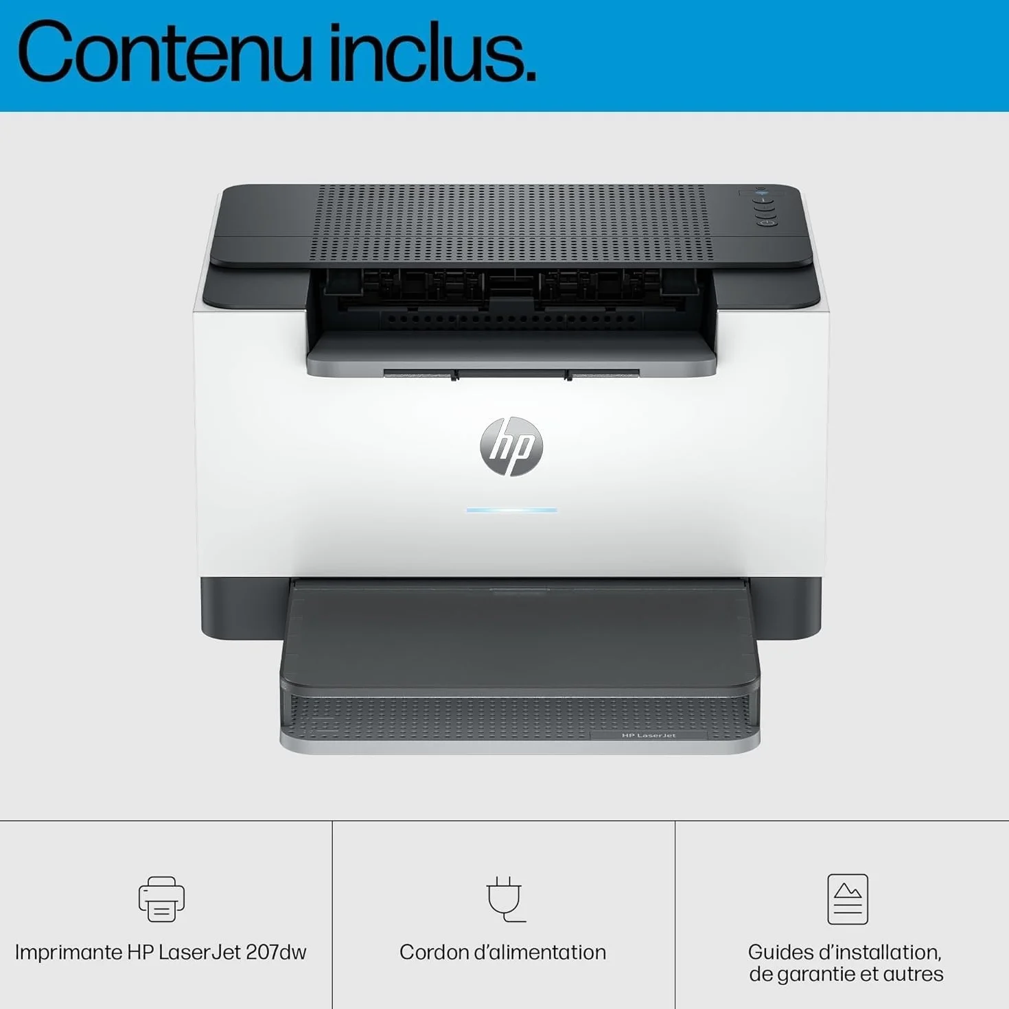 HP LaserJet M207dw Imprimante Monofonction A4 Noir et Blanc Recto/Verso Automatique 27 ppm USB Wi-Fi Ethernet