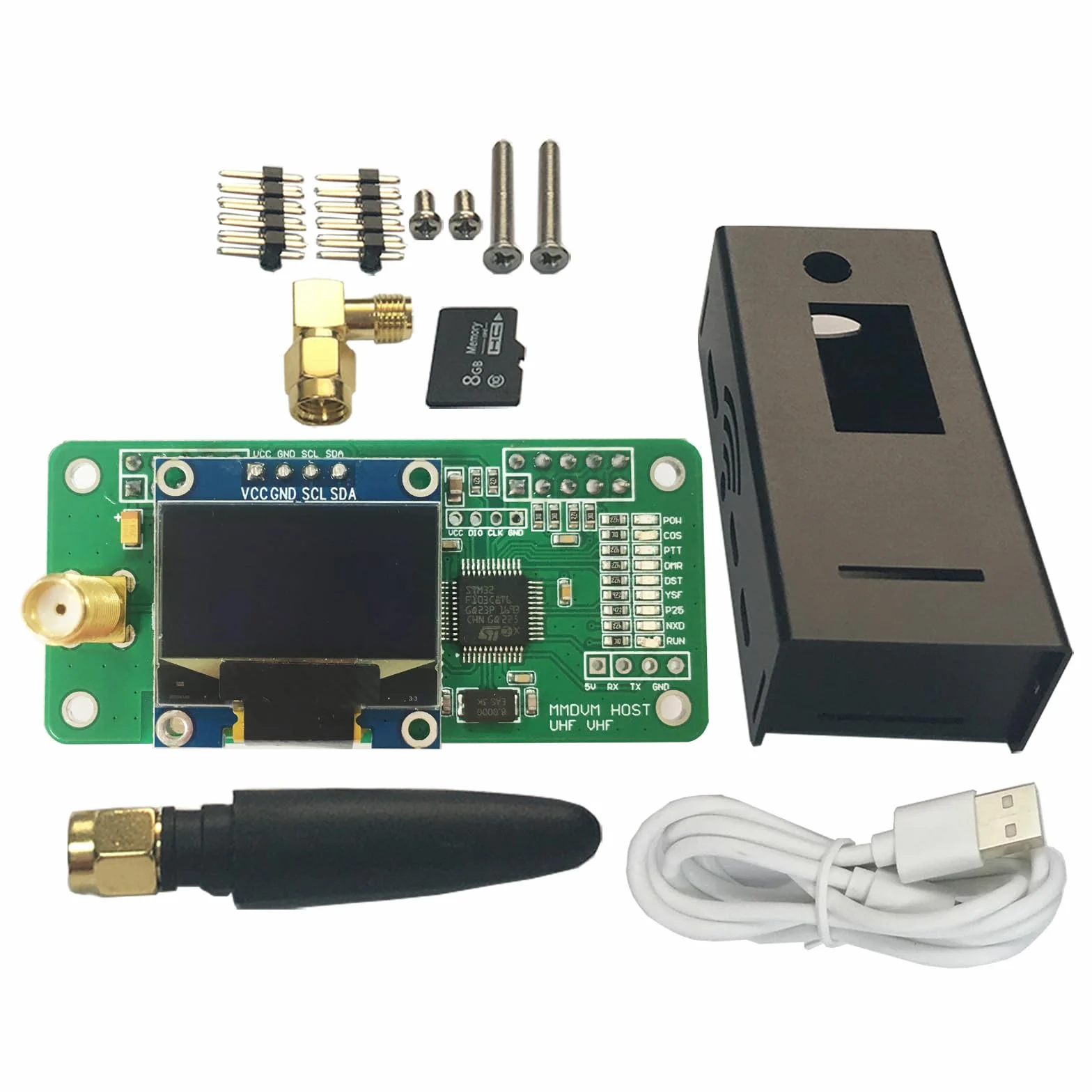 MMDVM Hotspot Hat Board DMR YSF Dstar Raspberry Pi Zero W Pi 1 2 3b Digital Voice Modem UHF OLED