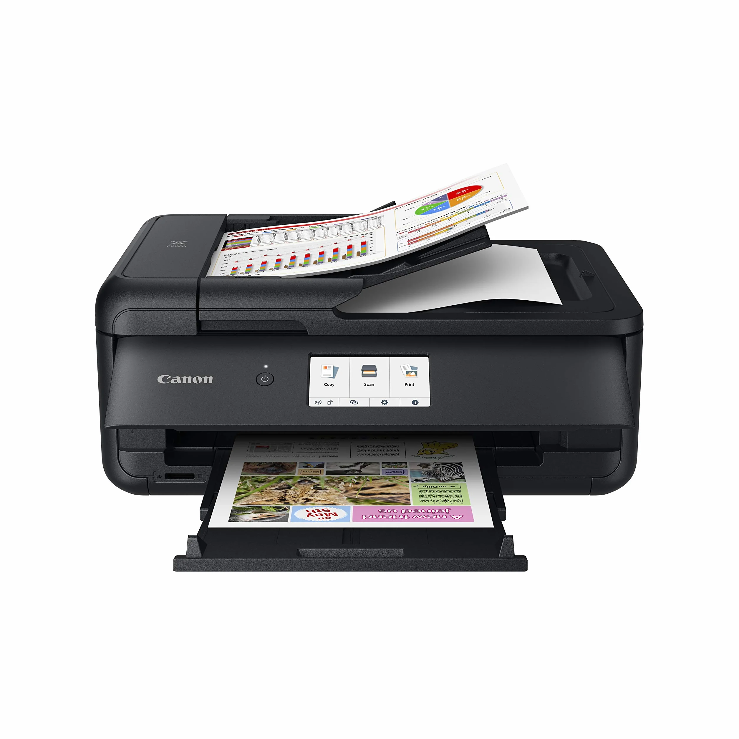 Canon PIXMA TS9550a Imprimante Multifonction Jet d’Encre Couleur A3 A4 WiFi LAN Noir
