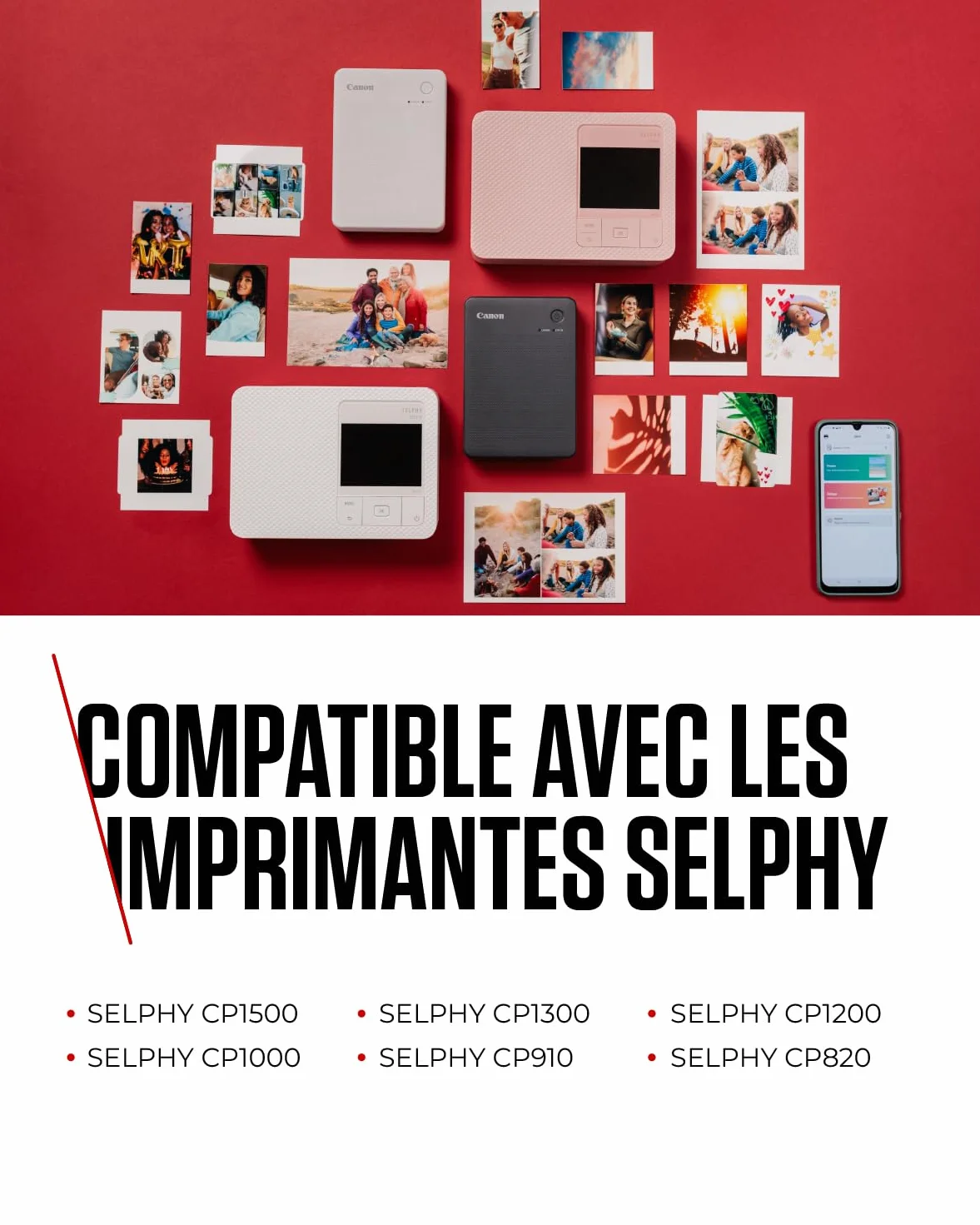 Canon RP-108 kit encre couleur pour imprimante Selphy 108 feuilles 10x14,8cm