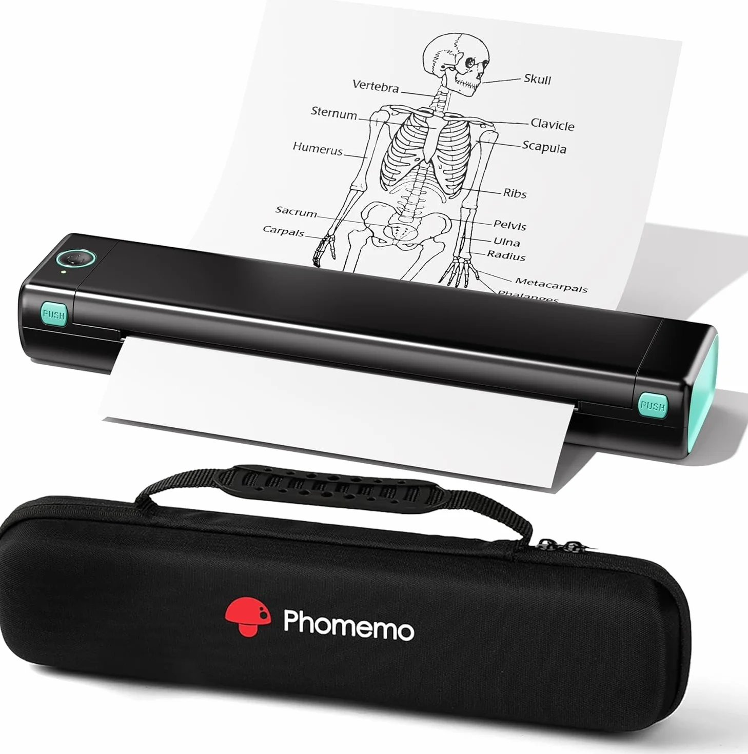 Phomemo M08F Imprimante Thermique Portable Bluetooth A4 sans Encre