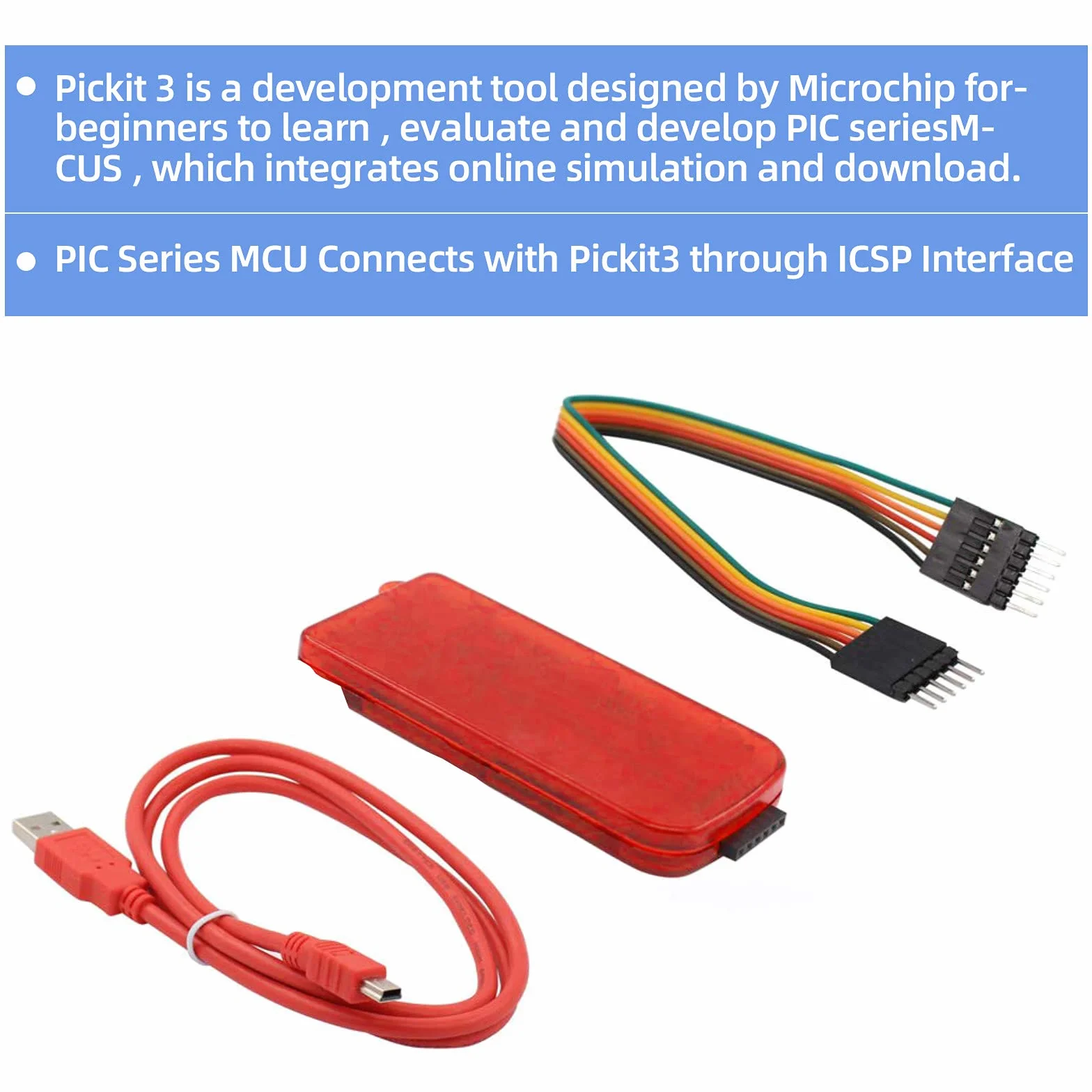 Pickit Kit 3 programmateur PIC développement débogage logiciel matériel PC
