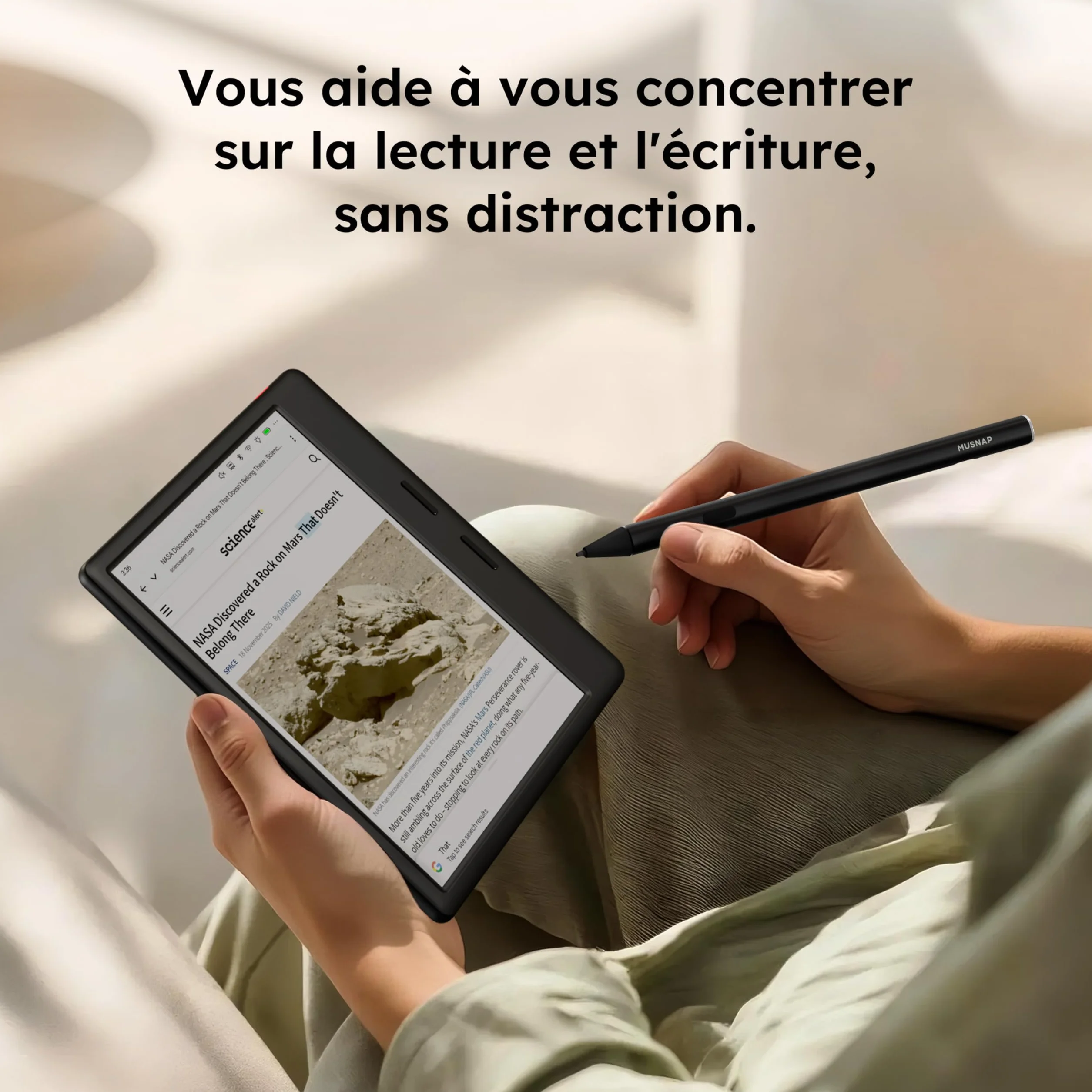 Ocean C 64 Go + 4 Go Lecteur eBook couleur 7" E-Ink avec batterie longue durée