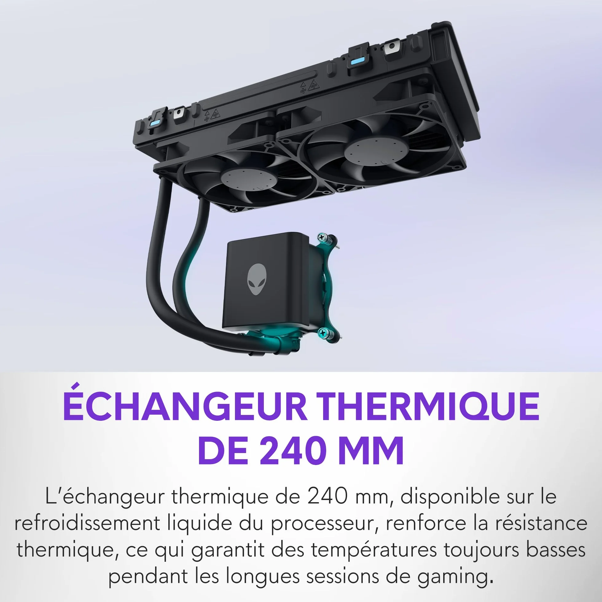 Alienware Aurora PC Gamer Intel Core Ultra 7 265KF RTX 5070 32 Go RAM DDR5 1 To SSD Refroidissement Liquide 1000W Windows 11 Home