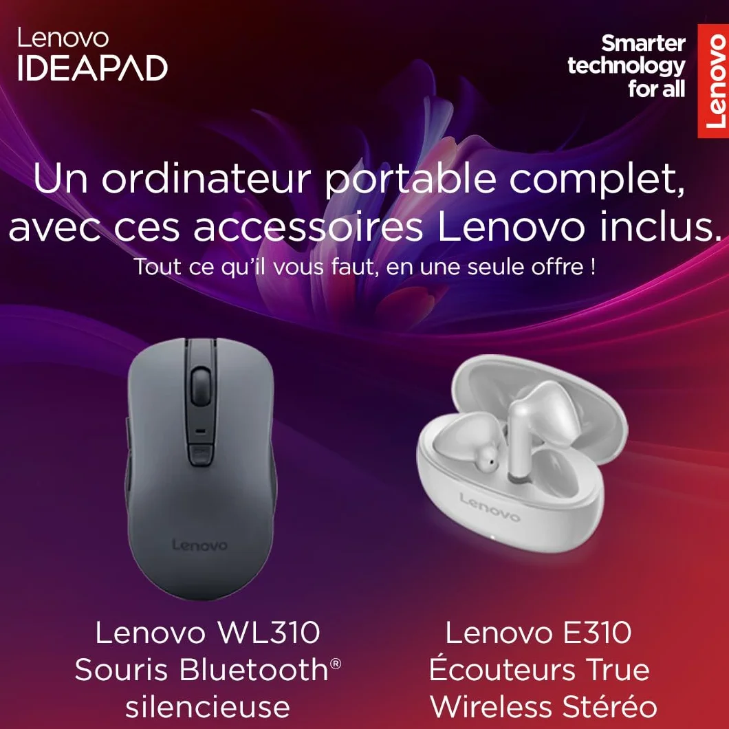Lenovo IdeaPad Slim 5 14IRH10 Ordinateur Portable 14'' WUXGA Intel Core i7-13620H RAM 16Go SSD 512Go Windows 11 Home Clavier AZERTY Gris