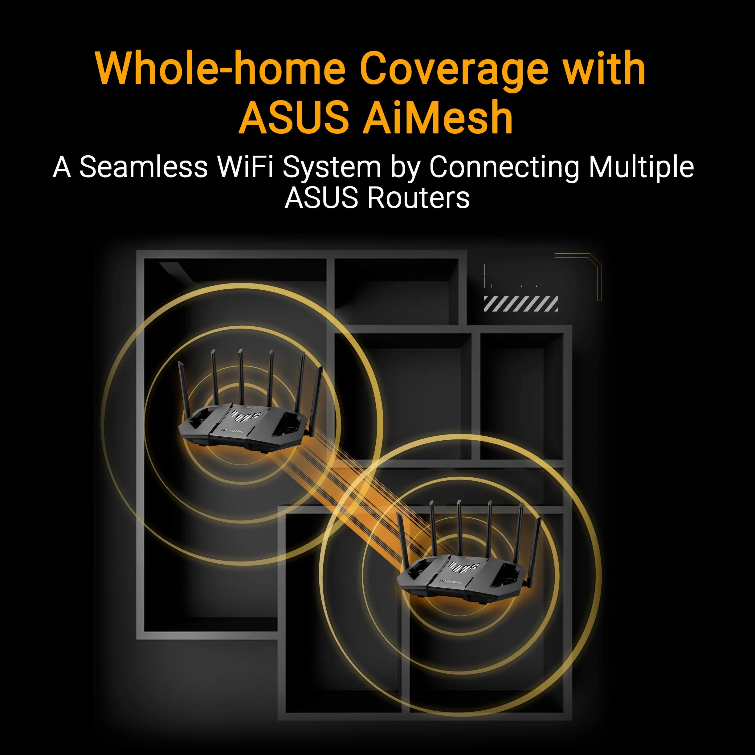 ASUS TUF-BE9400 Routeur Gaming Wi-Fi 7 Double Bande 4K-QAM 2.5Gbps