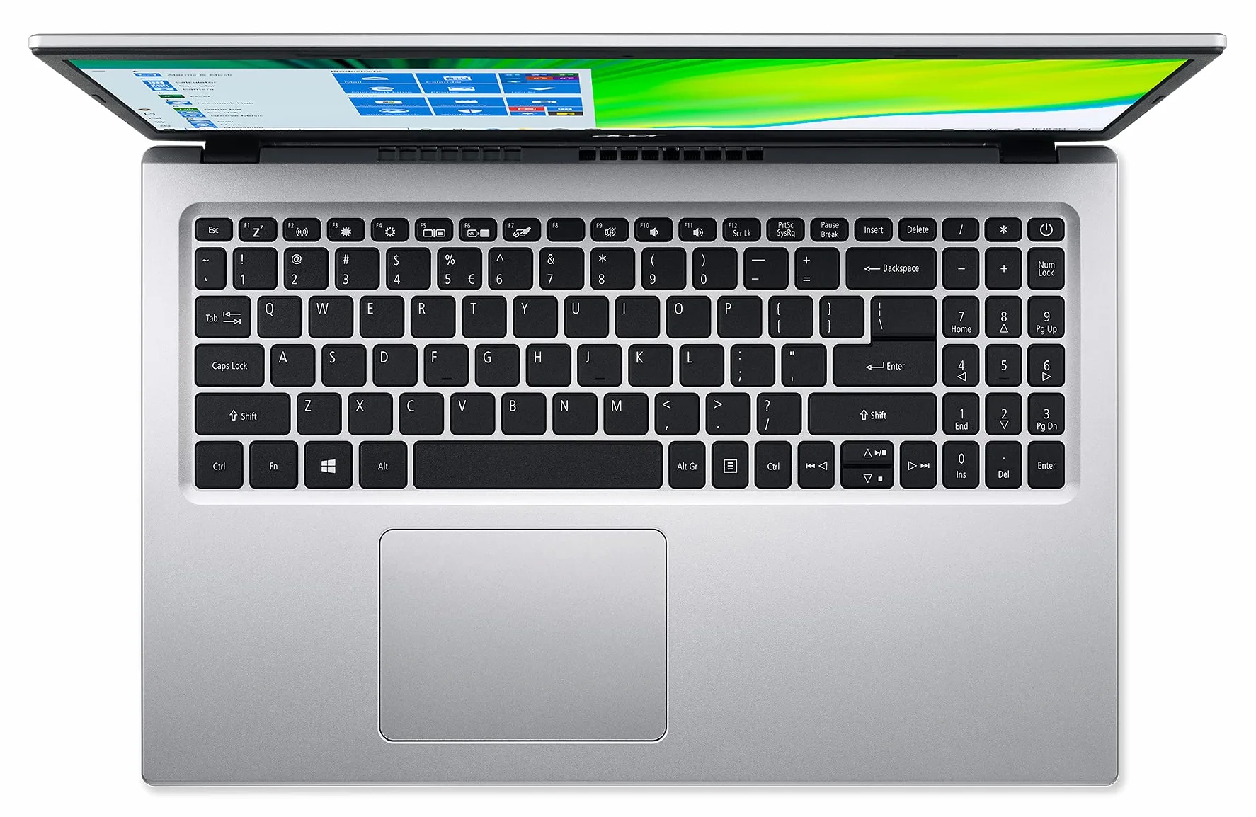 Acer Aspire 1 A115-32-C3AK Ordinateur Portable 15,6" Full HD, Intel Celeron N4500, RAM 4 Go, 128 Go eMMC, Windows 11, Clavier AZERTY, Gris