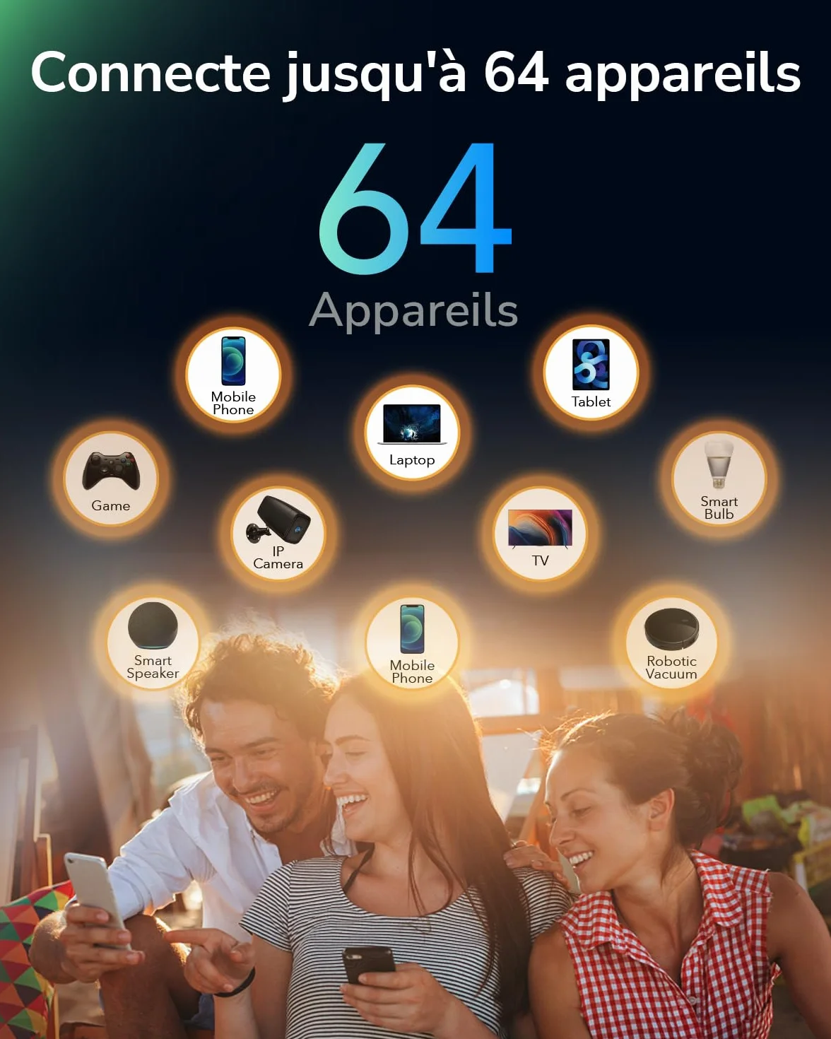 Cudy LT500D AC1200 Modem Routeur 4G LTE Débloqué Wi-Fi Maillé 1200 Mbps Antennes SMA VPN Cloudflare