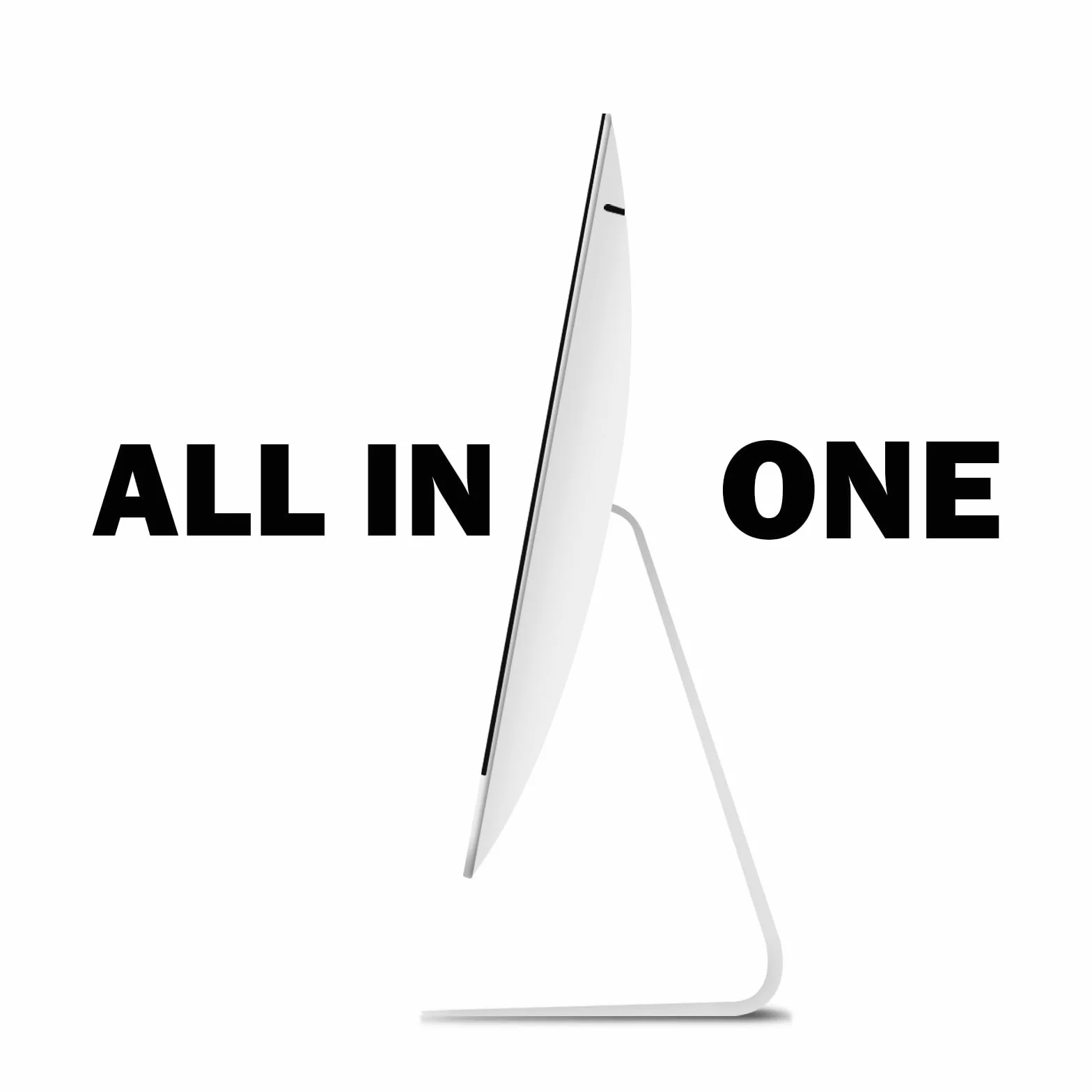 Ordinateur de Bureau Tout-en-Un 24" Core i7 4.0 GHz RAM 16 Go SSD 1 To WiFi Bluetooth 5.0 Windows 11 Pro Blanc
