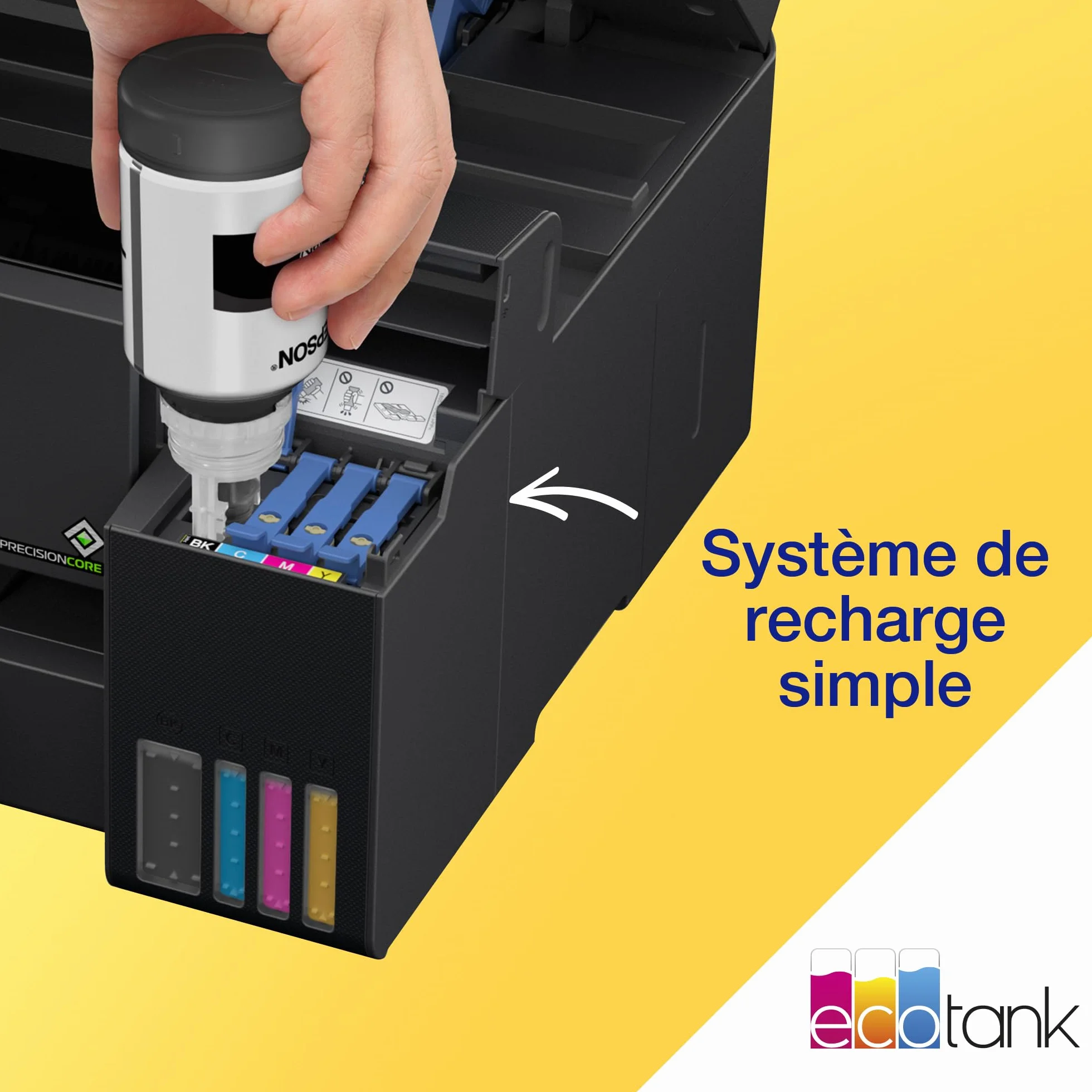 Epson EcoTank ET-15000 Imprimante A3+ Wi-Fi Recto Verso Auto Écran Tactile ADF 35 Feuilles