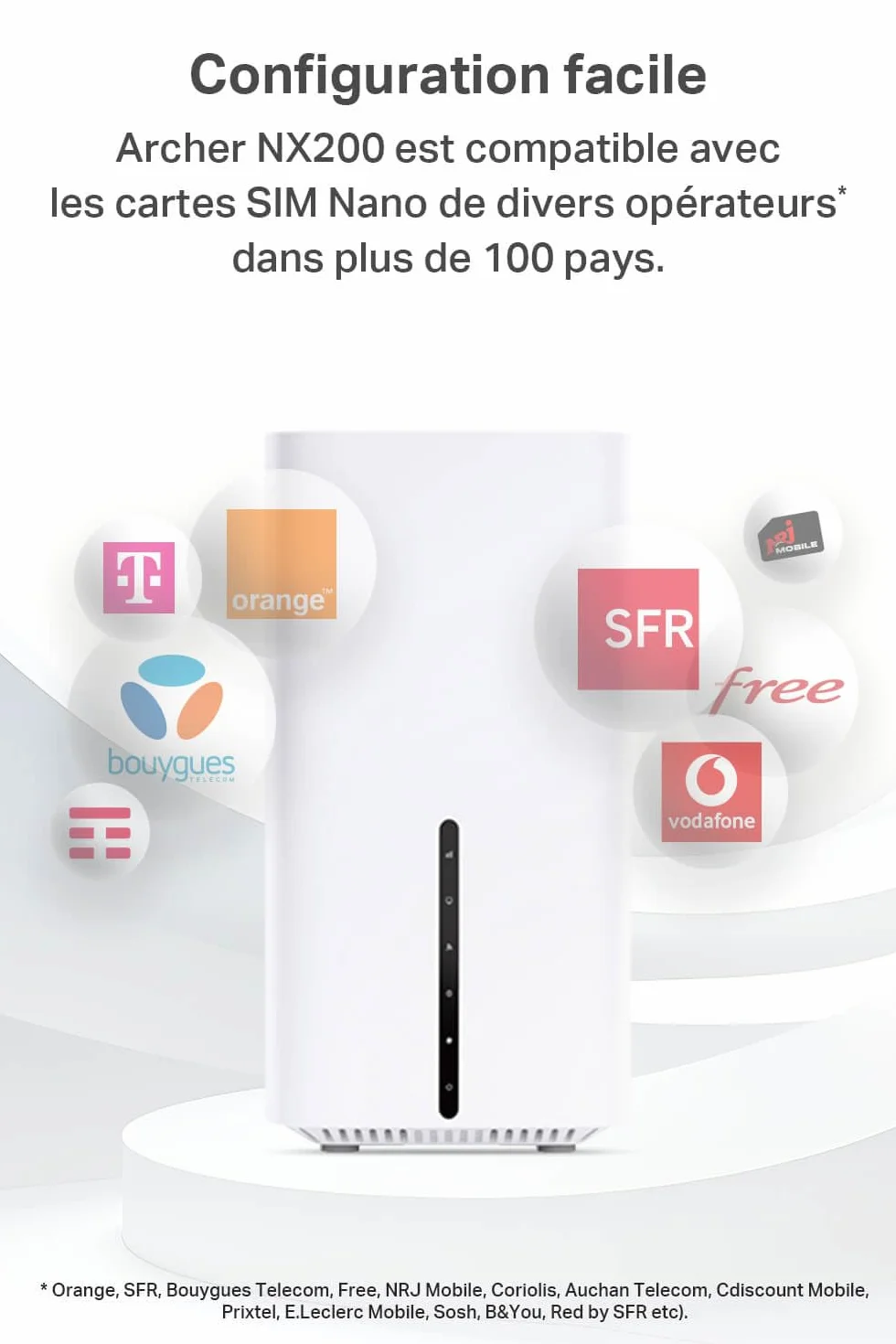 TP-Link Archer NX200 Routeur WiFi 6 AX1800Mbps 5G Bi-Bande Gigabit MU-MIMO EasyMesh
