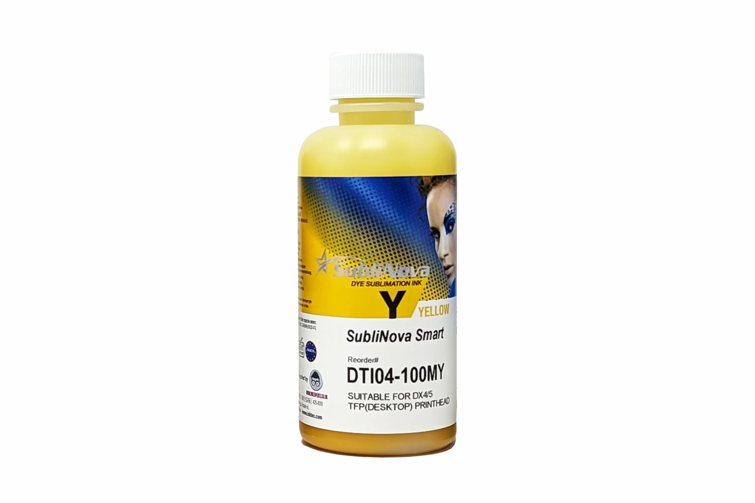 Ink Tec Sublinova Smart DTI Encres de sublimation 100ml Lot de 4 couleurs (C, M, Y, K)