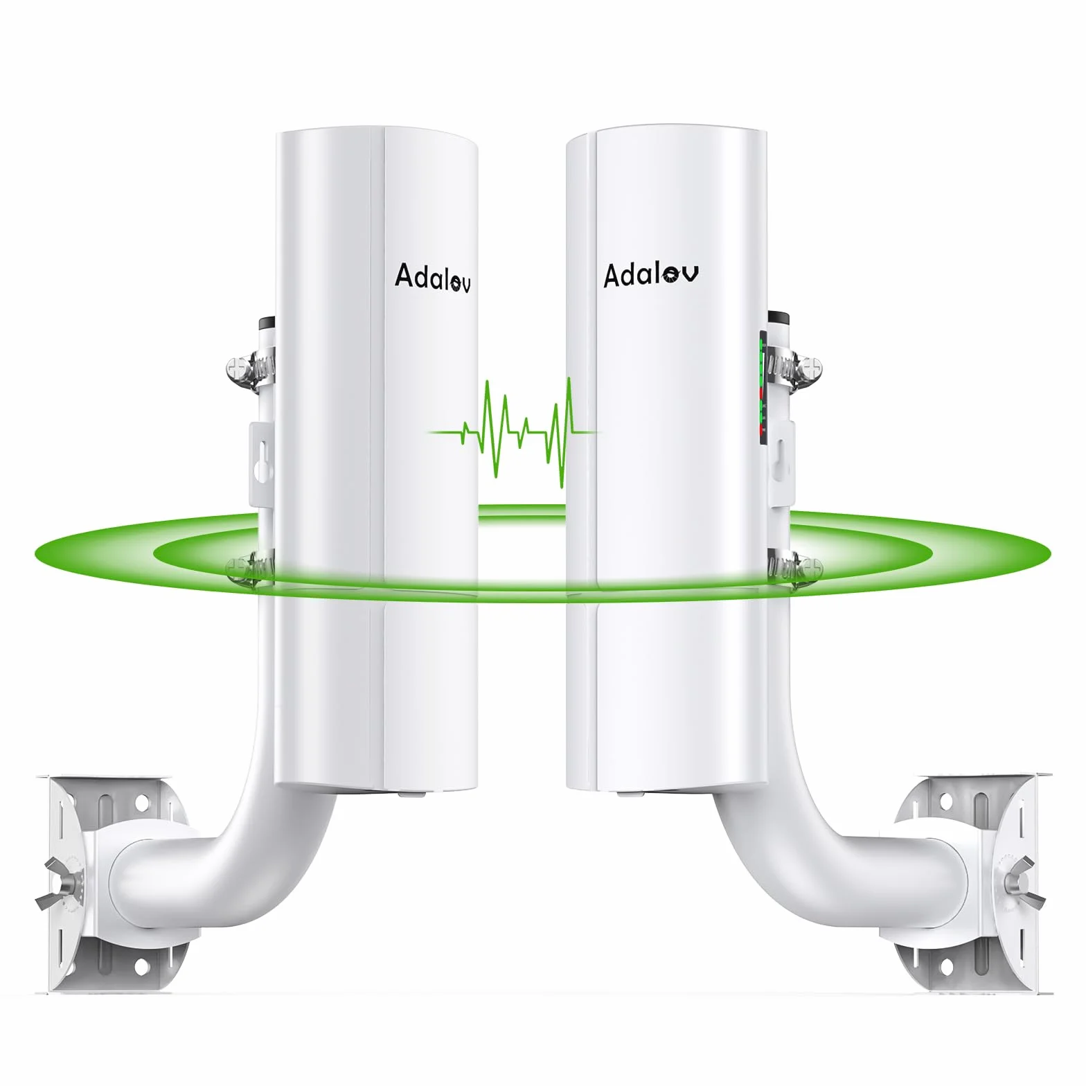 AdaLov CPE366 Pont sans Fil Extérieur Gigabit 5,8GHz WiFi 3KM PoE Étanche