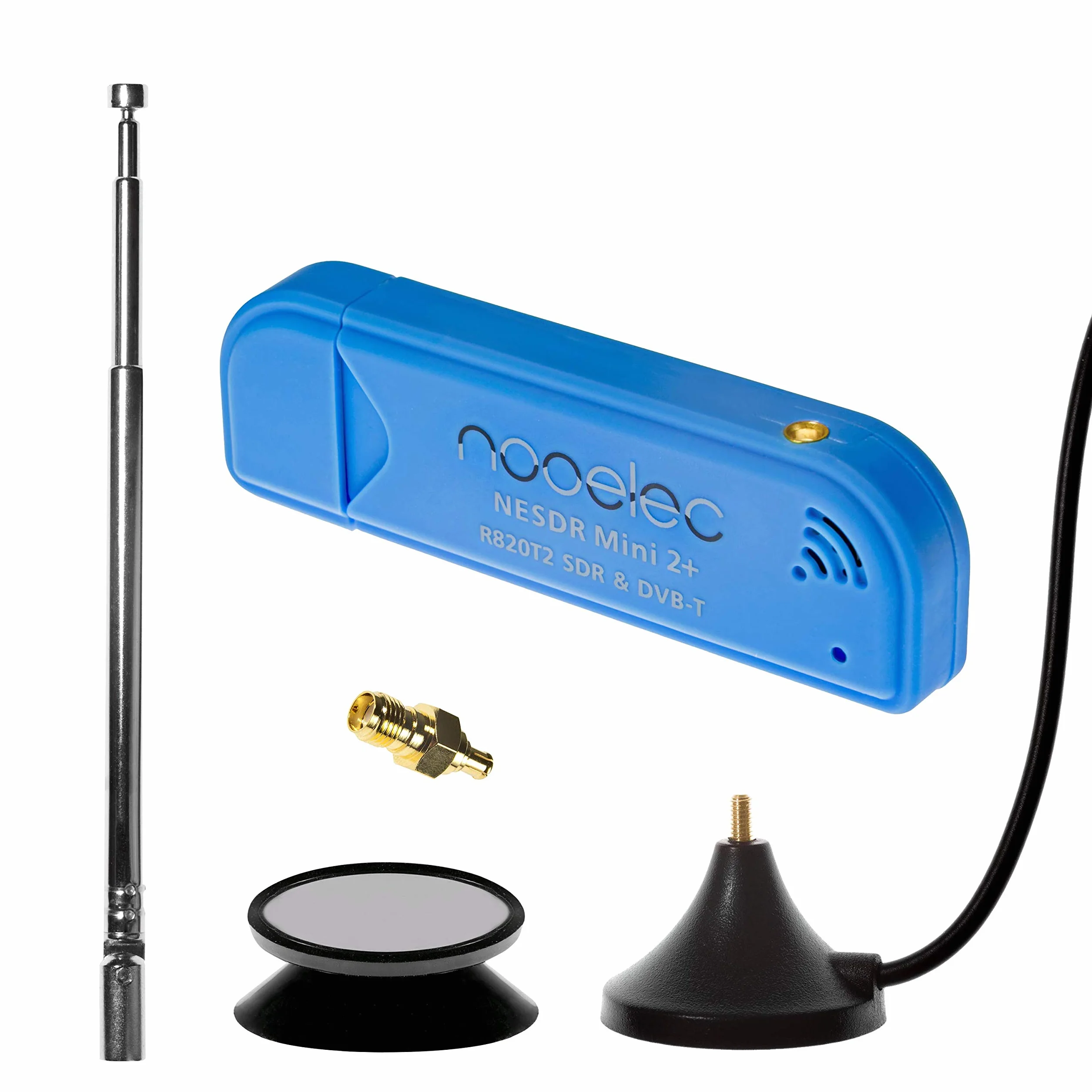 NESDR Mini 2+ 0,5PPM TCXO RTL-SDR ADS-B USB Antenne Adaptateur SMA RTL2832U R820T2 Radio Définie par Logiciel