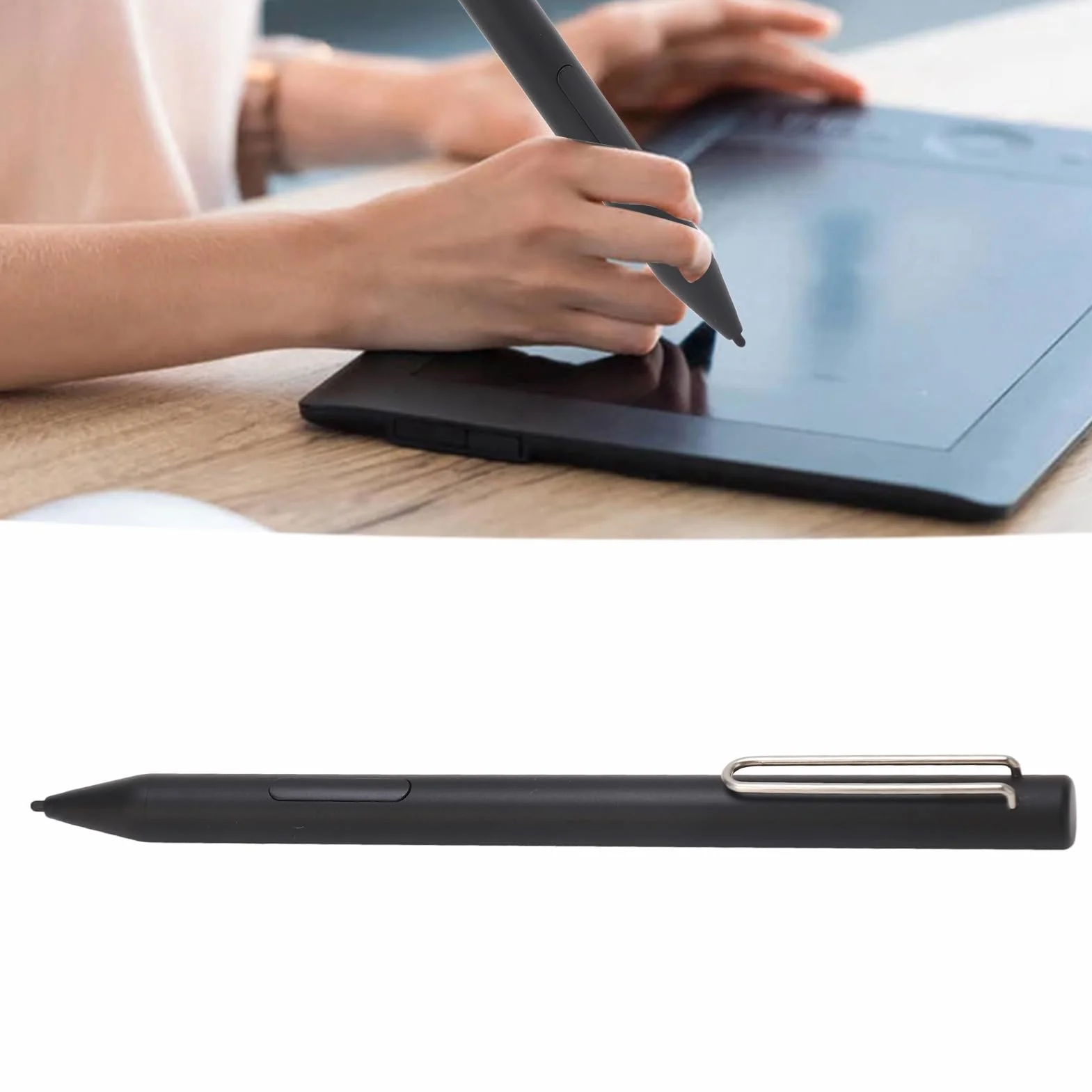 Stylo Tactile Actif 4096 Niveaux Pression Stylet Alliage Aluminium Dessin Professionnel Tablette