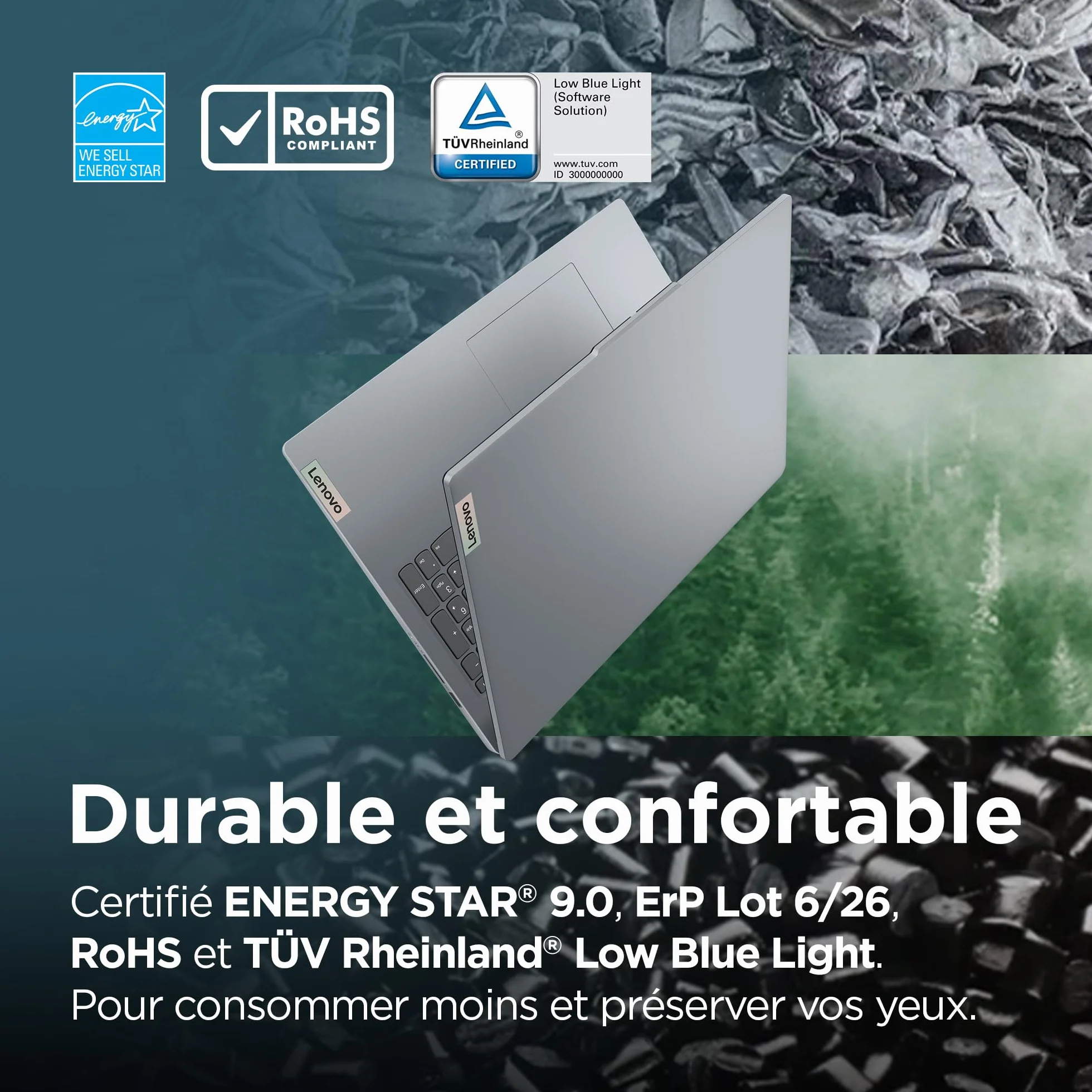 Lenovo IdeaPad Slim 3 15IRU8 Ordinateur Portable 15.6" FHD Intel Core i3-1315U RAM 8Go SSD 512Go Windows 11 Home Clavier AZERTY Français Gris