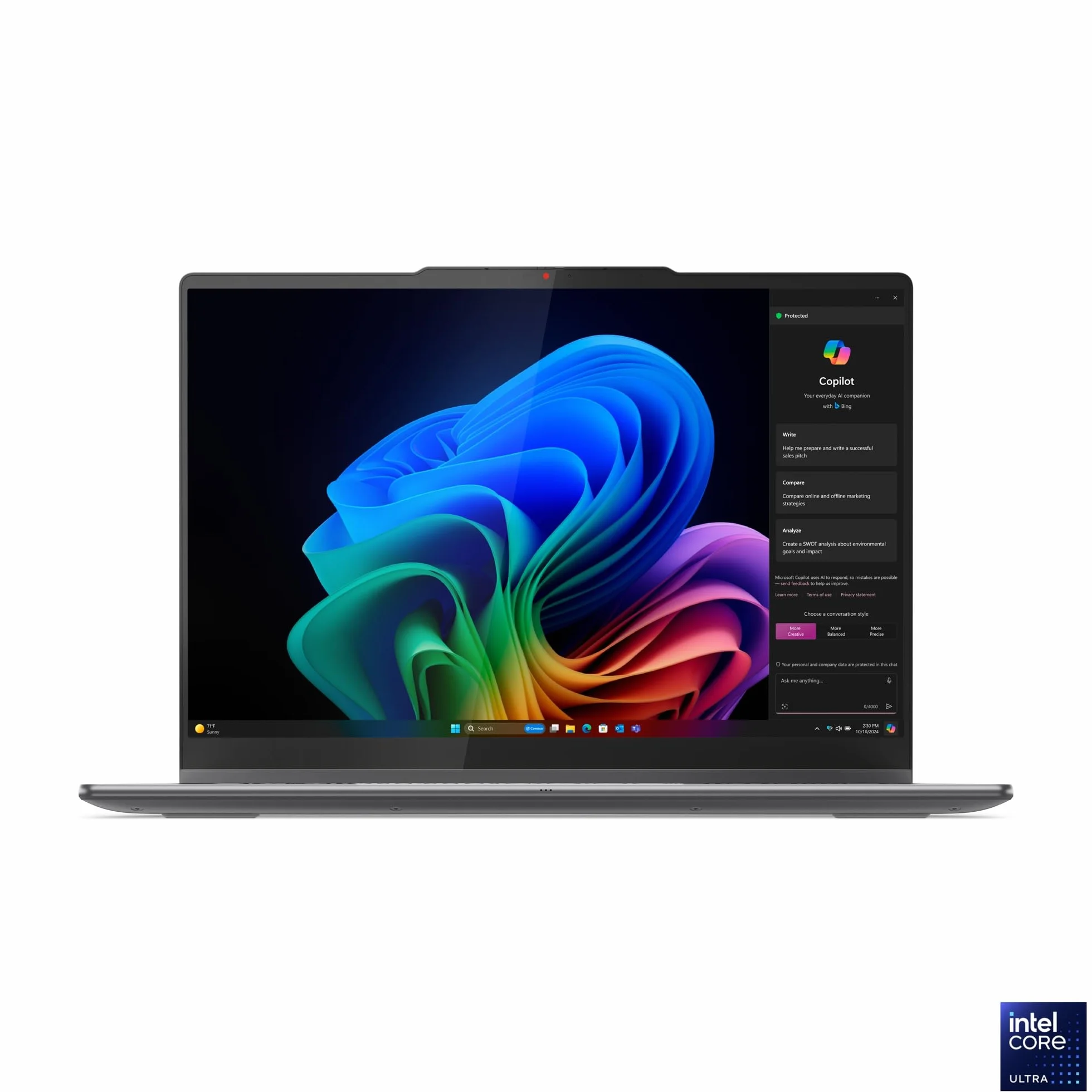 Lenovo Yoga 7 2-en-1 14ILL10 Ordinateur Portable 14" WUXGA OLED Tactile Intel Ultra 5 226V RAM 16Go SSD 512Go Intel Arc Windows 11 Clavier AZERTY Gris