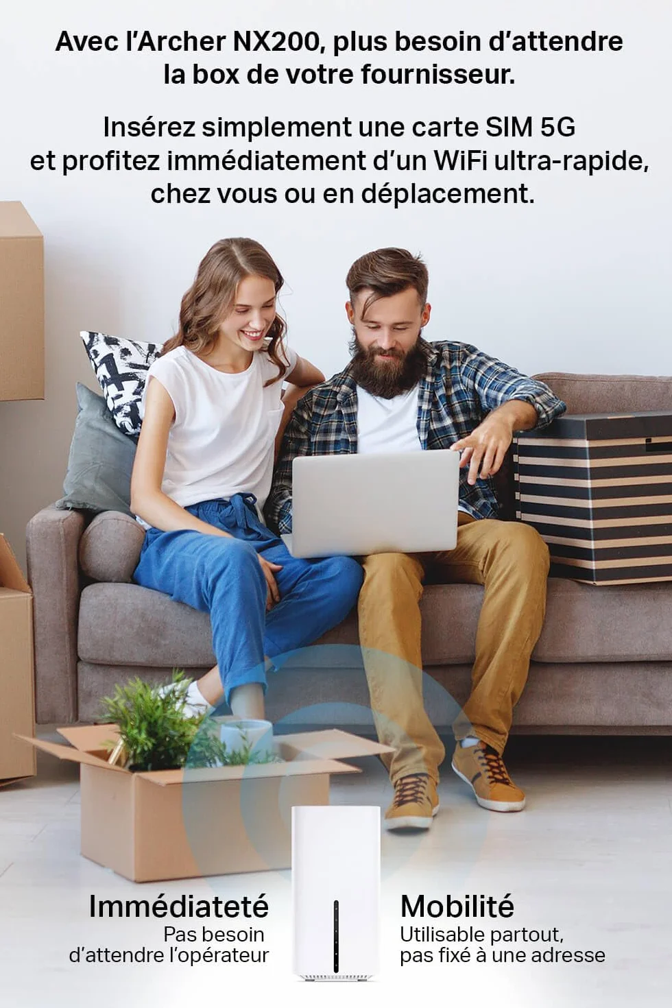 TP-Link Archer NX200 Routeur WiFi 6 AX1800Mbps 5G Bi-Bande Gigabit MU-MIMO EasyMesh
