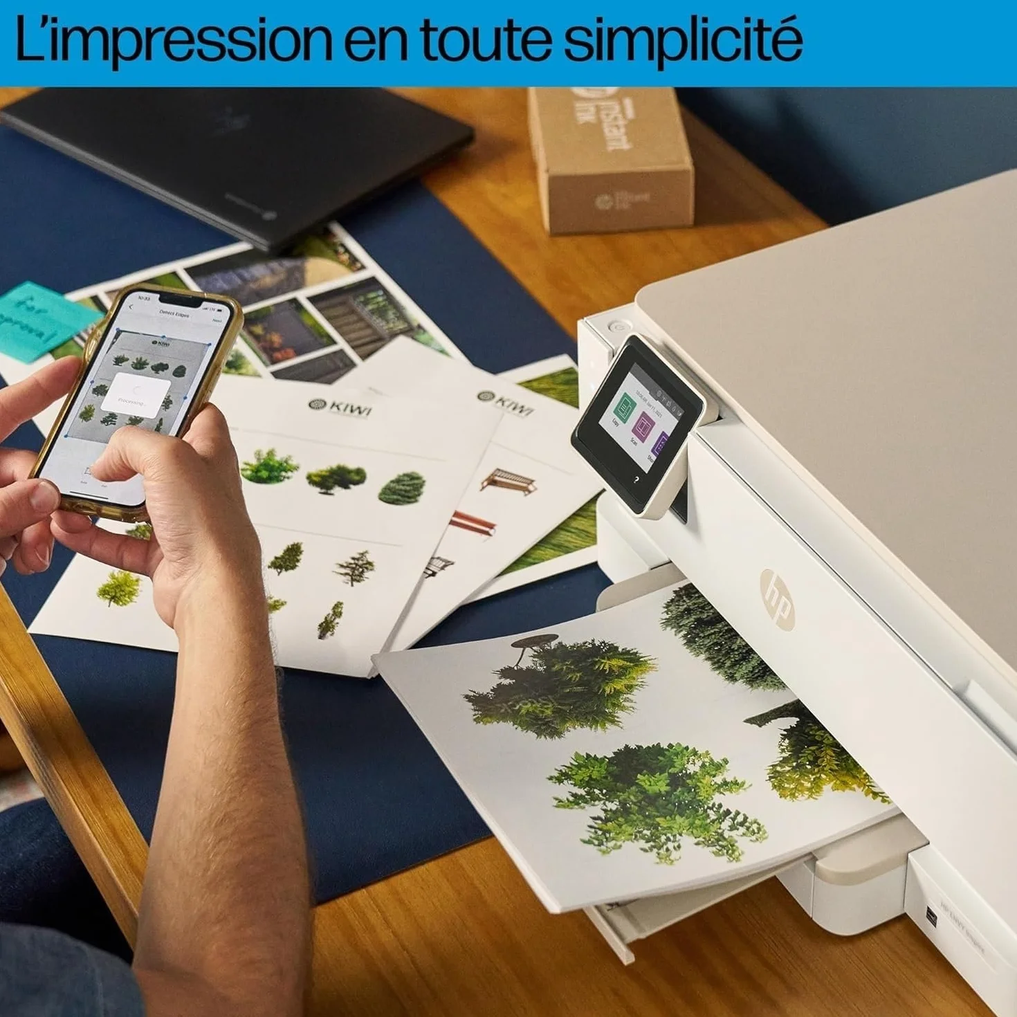 HP Envy Inspire 7220e Imprimante Multifonction Jet d'Encre A4 Couleur Recto Verso Automatique Wi-Fi