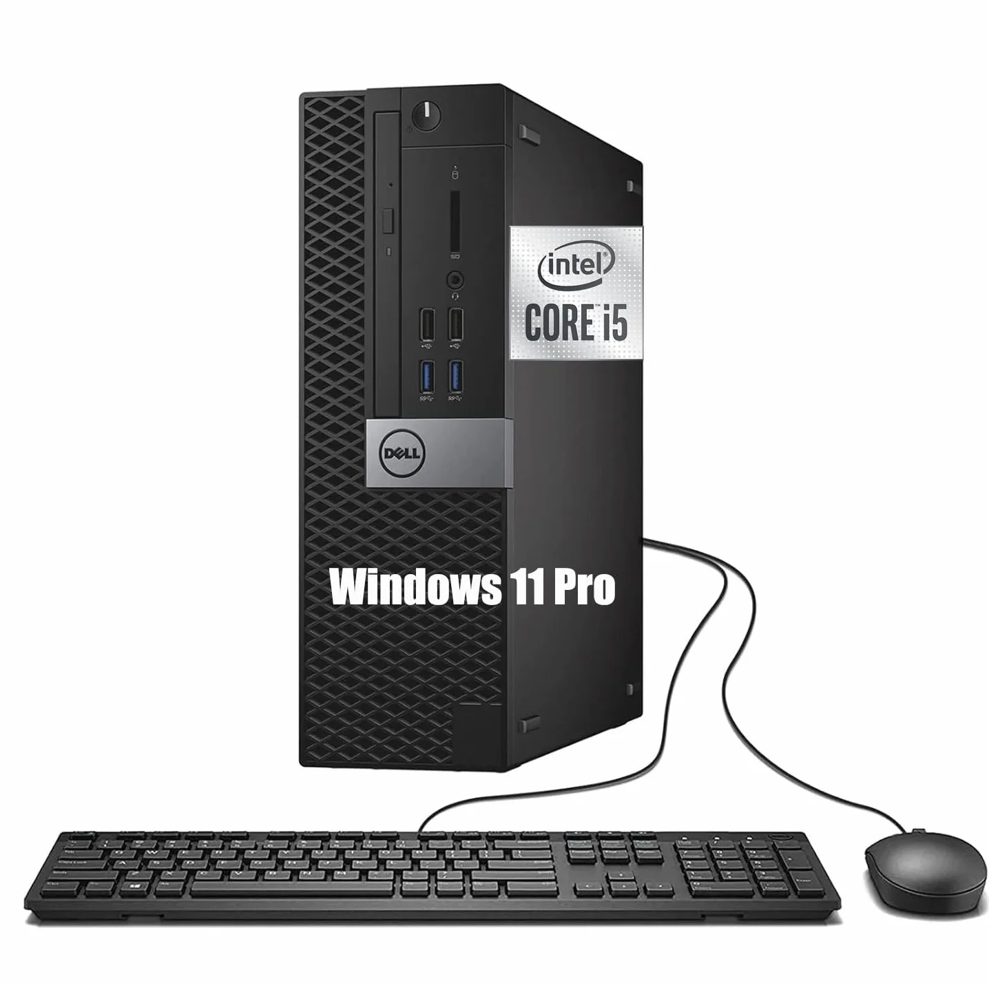 Dell Optiplex 3050 SFF Ordinateur de Bureau Intel Core i5-6500 8 Go RAM SSD 256 Go Wi-Fi Bluetooth Windows 11 Pro Reconditionné