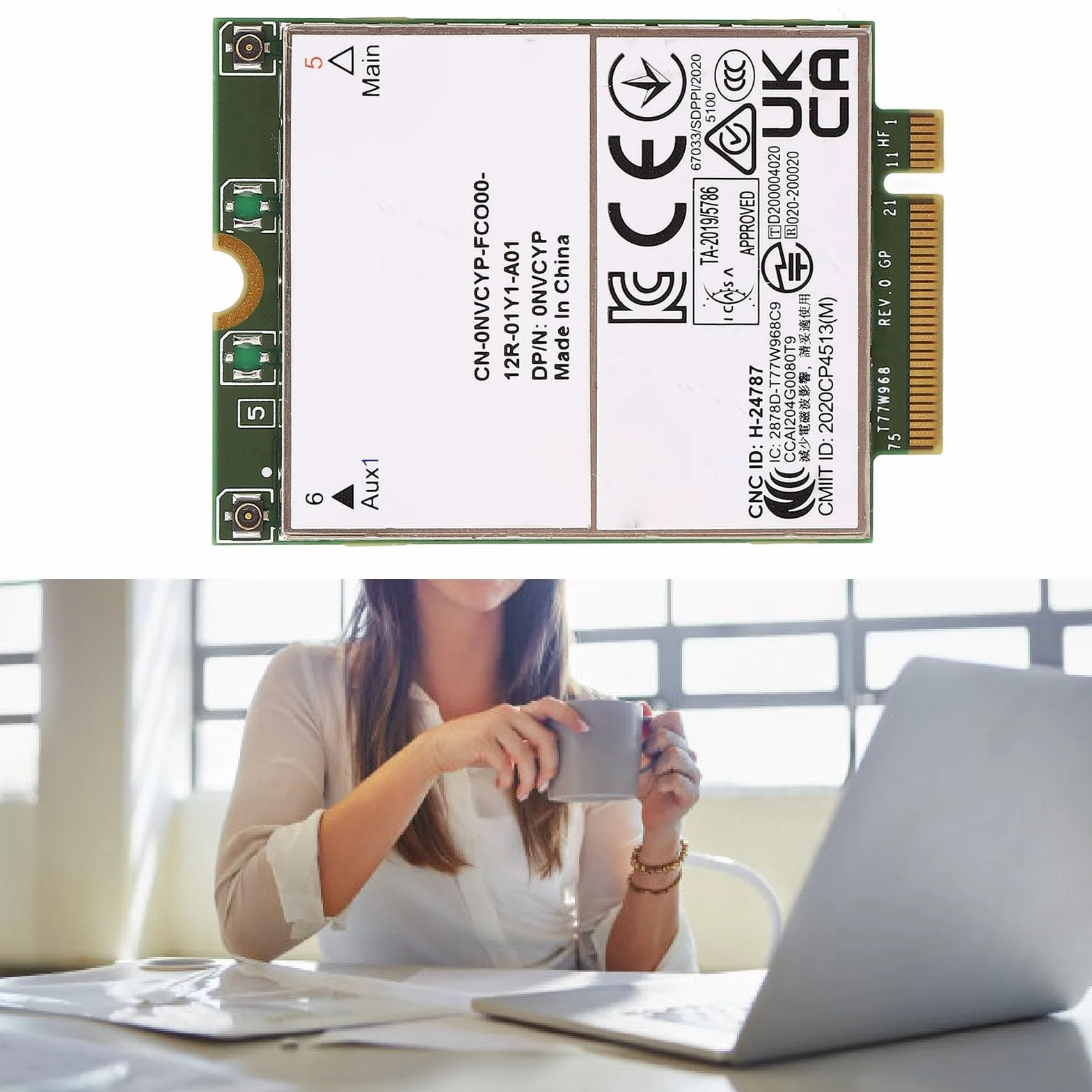 Module de Carte Wwan 3G 4G 5G 450 Mbit/s pour Ordinateur Portable