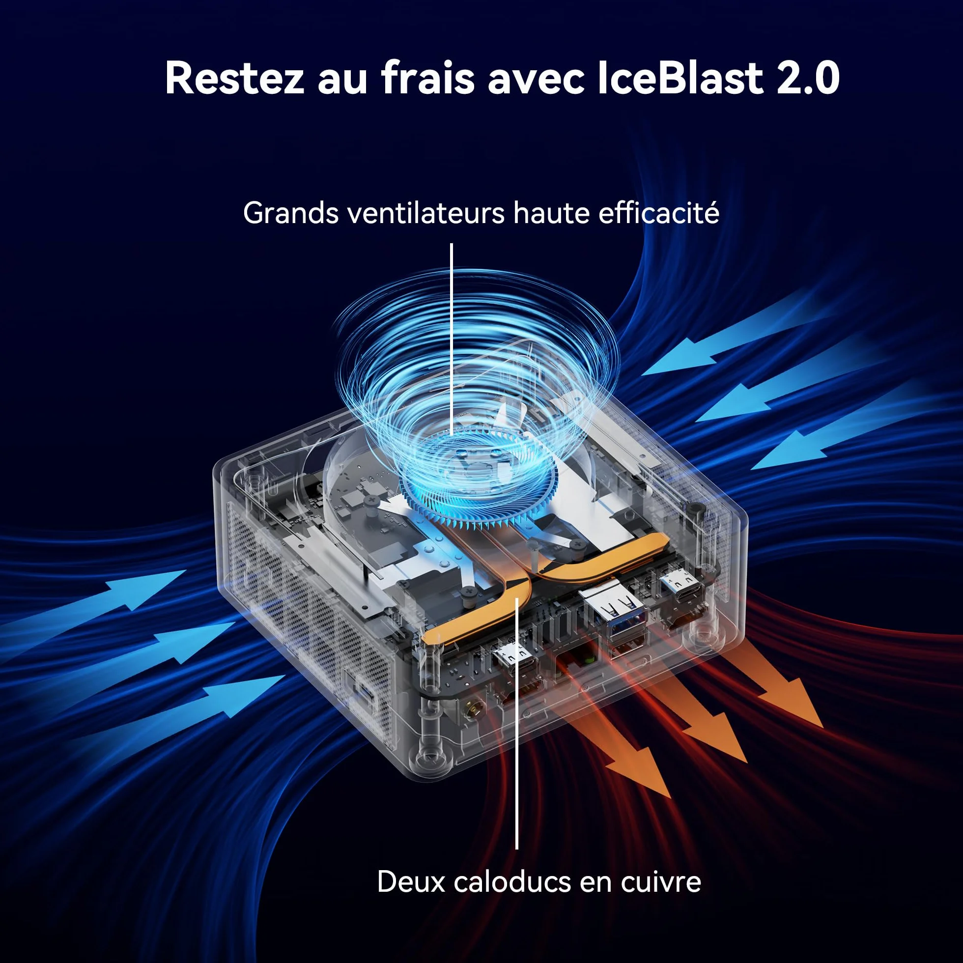 GEEKOM IT15 Mini PC Intel Core Ultra 9 285H 32Go DDR5 2To SSD GPU Intel Arc 140T WiFi 7 Win 11
