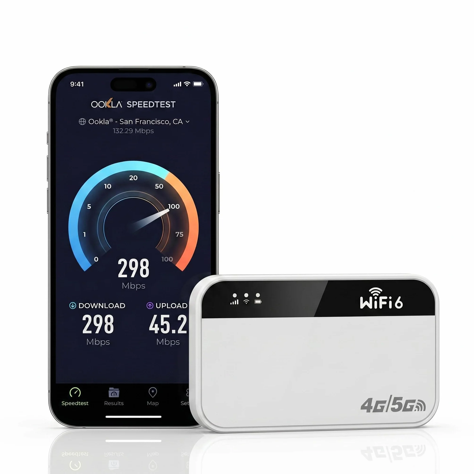 Routeur 5G Portable WiFi 6 avec Slot SIM Déverrouillé – Modem 5G M2, Jusqu’à 28 Appareils