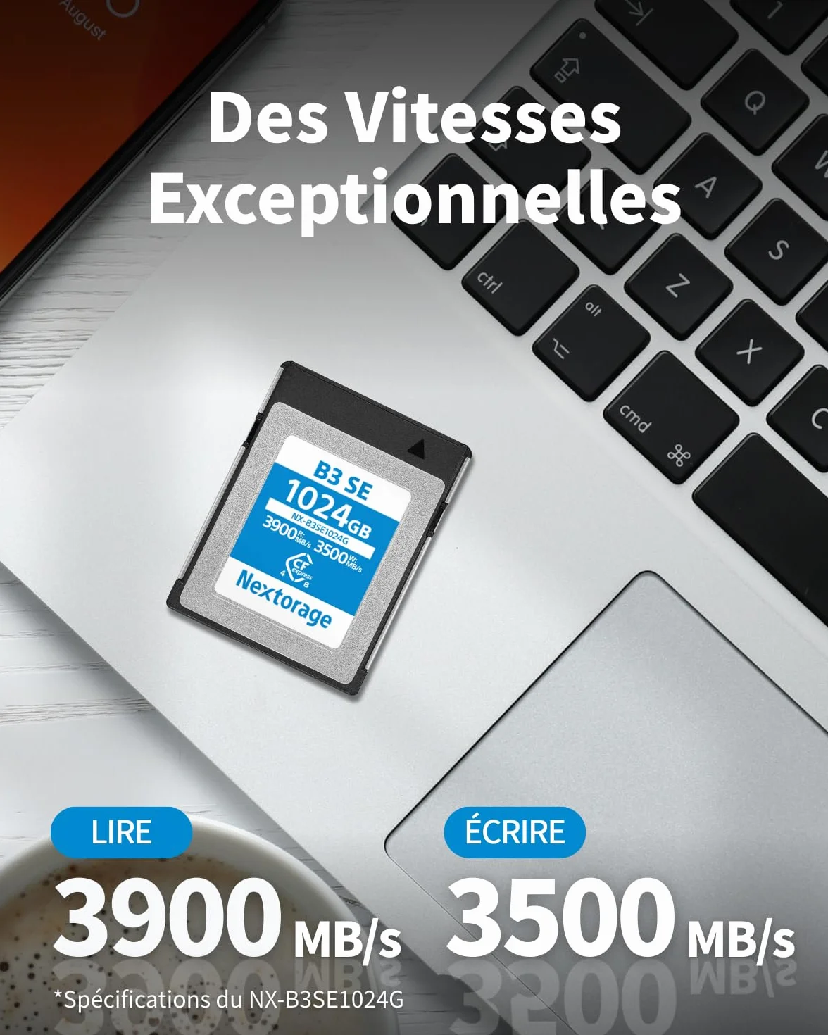 Nextorage CFexpress 4.0 Type B 256Go Carte Mémoire Japonaise pour Sony Nikon Canon Fujifilm