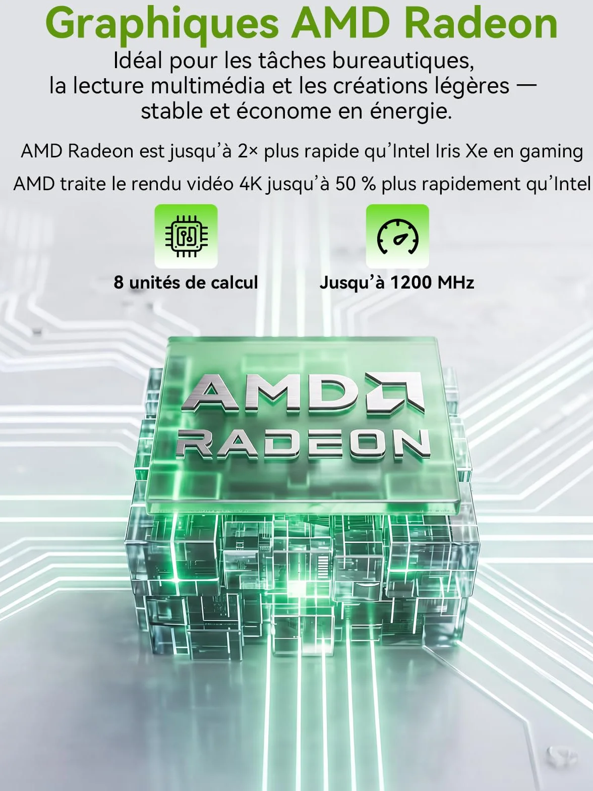 GMKtec G11 Mini PC AMD Ryzen Embedded R2514 16Go DDR4 512Go SSD PCIe 3.0 Dual LAN 2,5G WiFi6E Triple écran 4K