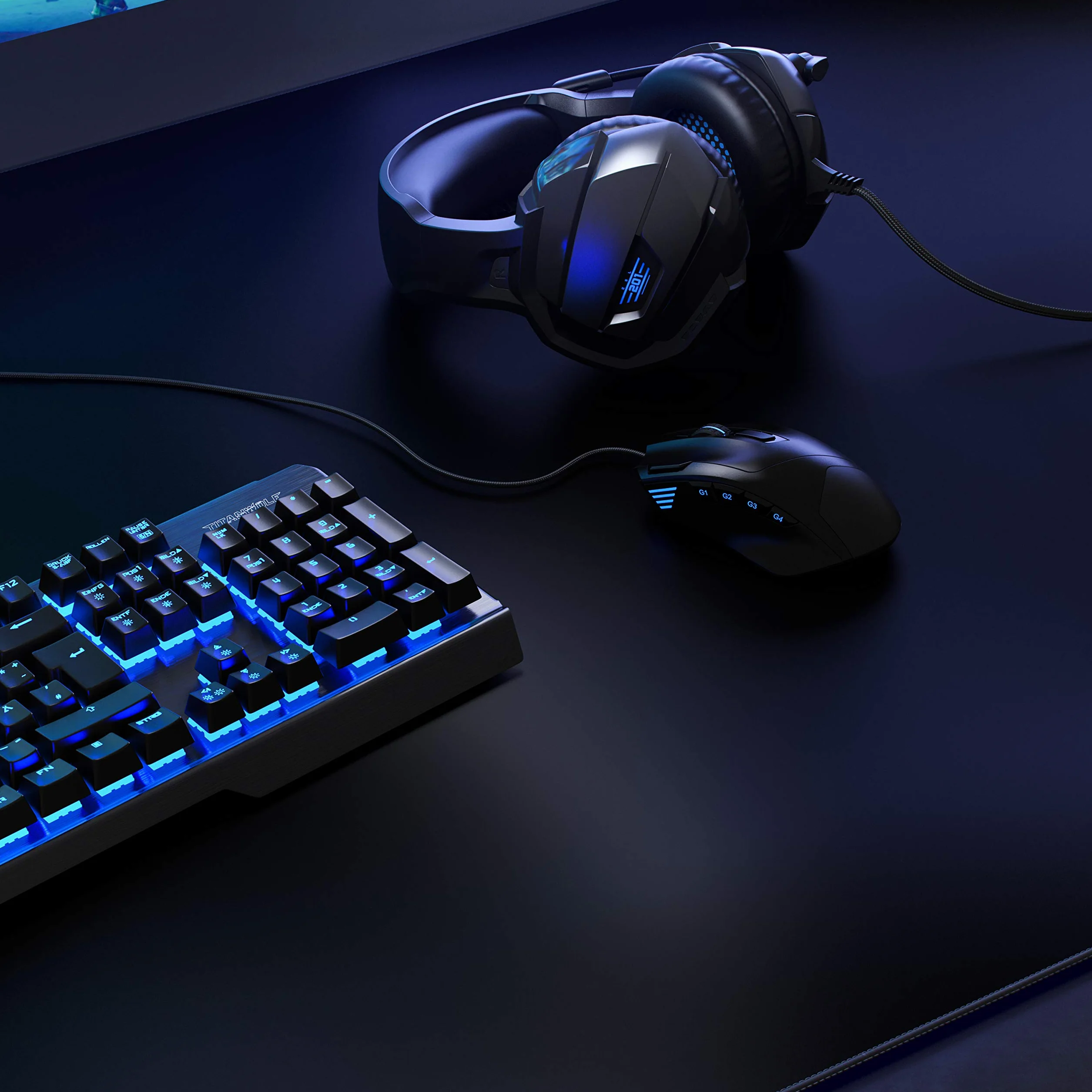 Tapis de Souris Gaming XXXL 1600x800mm, Mouse Mat Extra Large, sous-Main Bureau Gamer en Tissu pour Roccat Razer Logitech