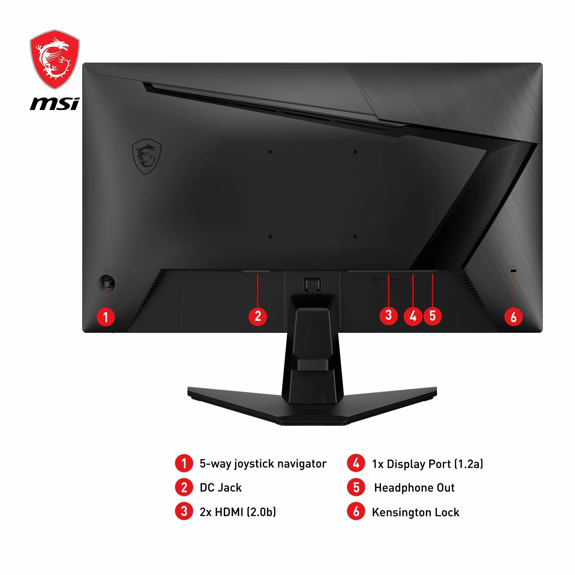 MSI G255F Écran Gaming FHD 24,5 Pouces Rapid IPS 180 Hz 1ms sRGB 99% Adaptive-Sync