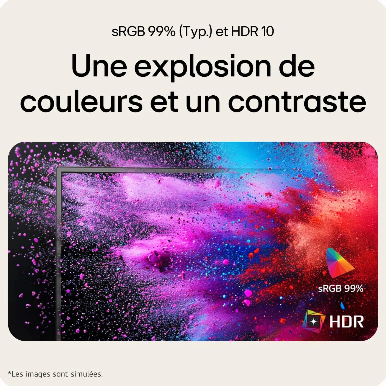LG Ultrafine 27U411A-B Écran PC 27" IPS FHD 1920x1080 120Hz HDR10 DCI-P3 99%