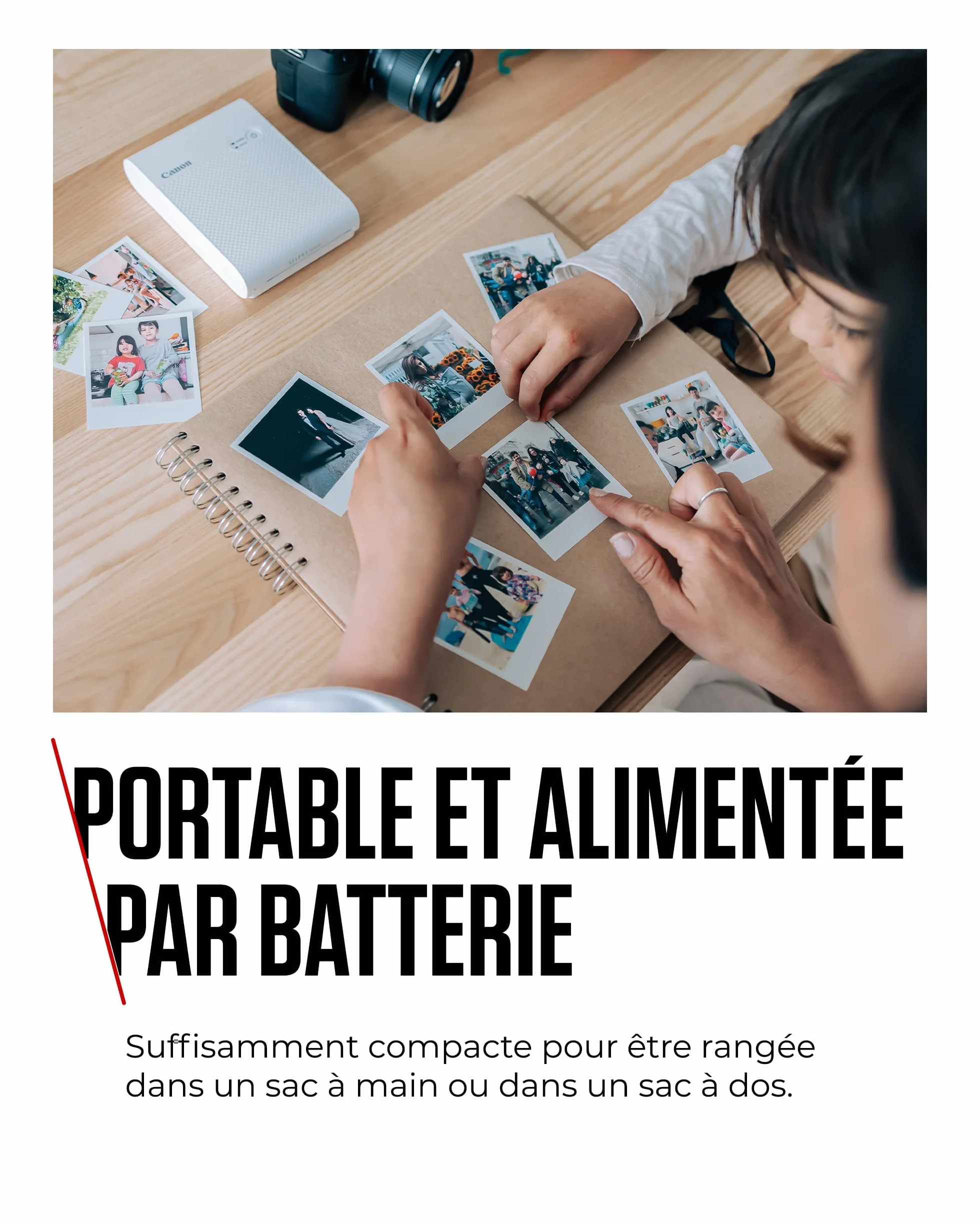 Canon SELPHY Square QX10 Imprimante Photo Portable - Blanc