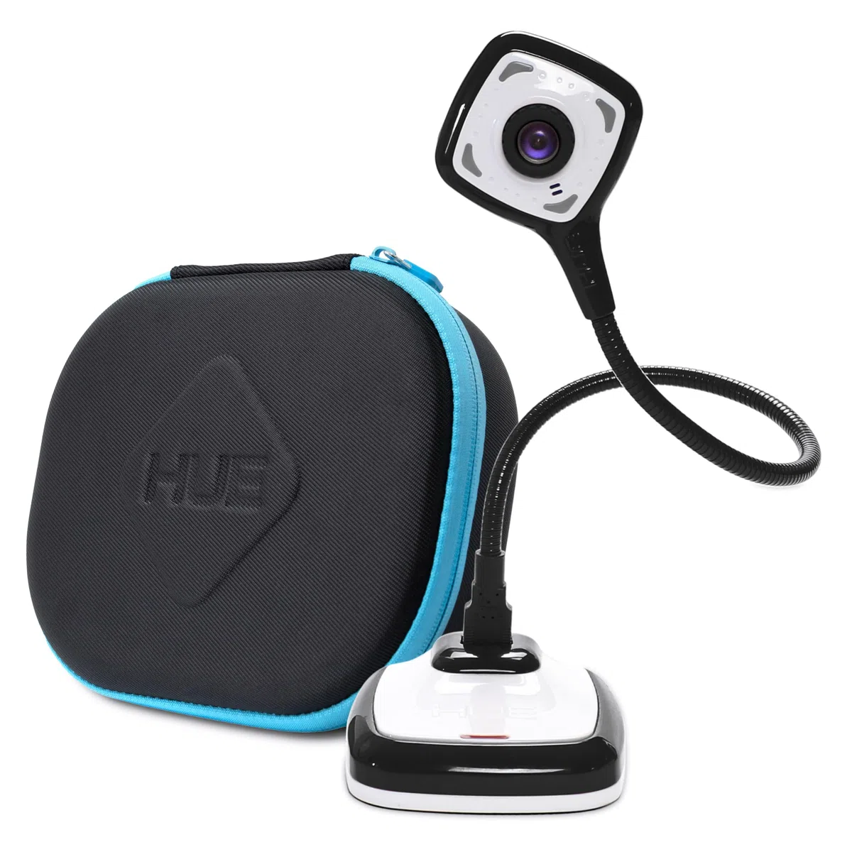 HUE HD Pro Visualiseur de Documents Caméra USB Flexible Visioconférence Noir avec Etui de Transport