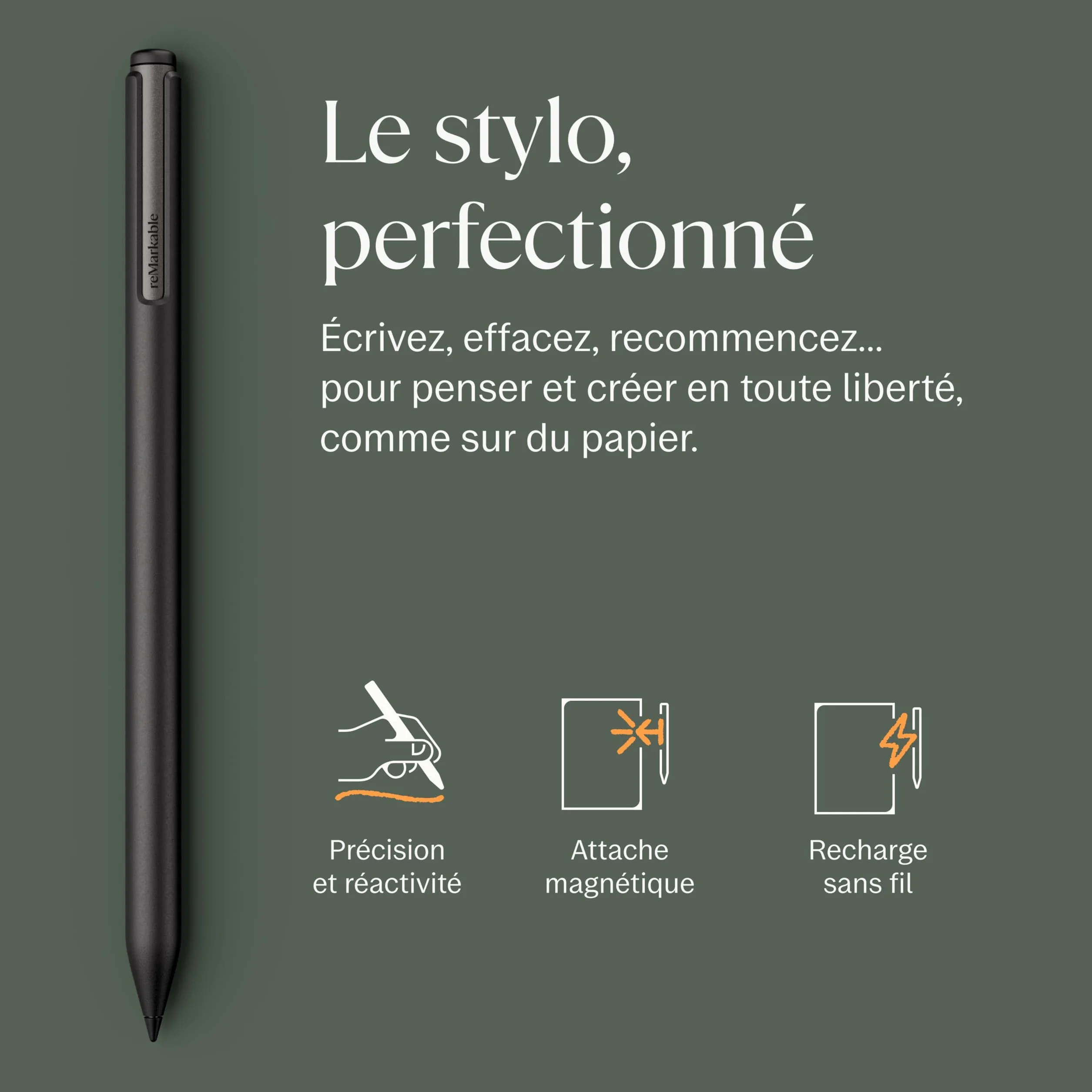 reMarkable Pack Premium Paper Pro | Tablette à Encre électronique Écran Couleur 11,8" + Stylet Marker Plus + Housse Cuir Book Folio Noire