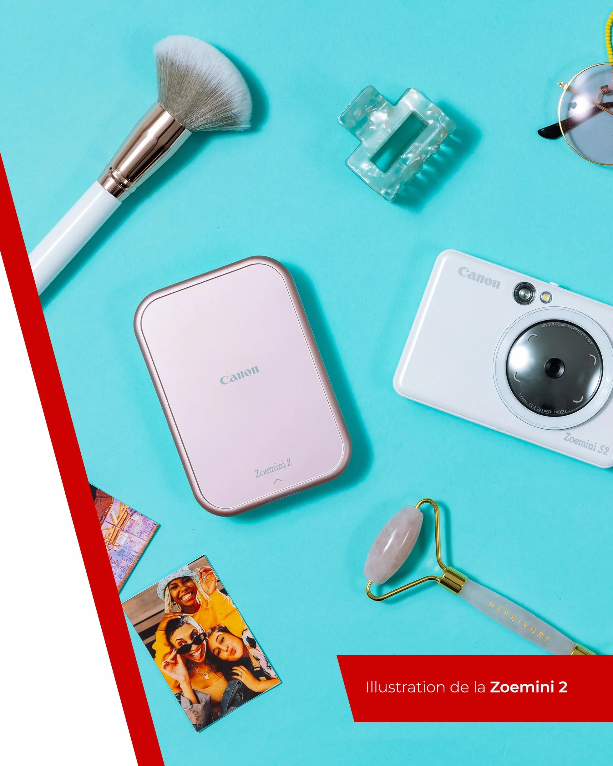 Canon Zoemini 2 Imprimante Photo Portable Bluetooth 5.0 Type-C Charge Rapide Blanche