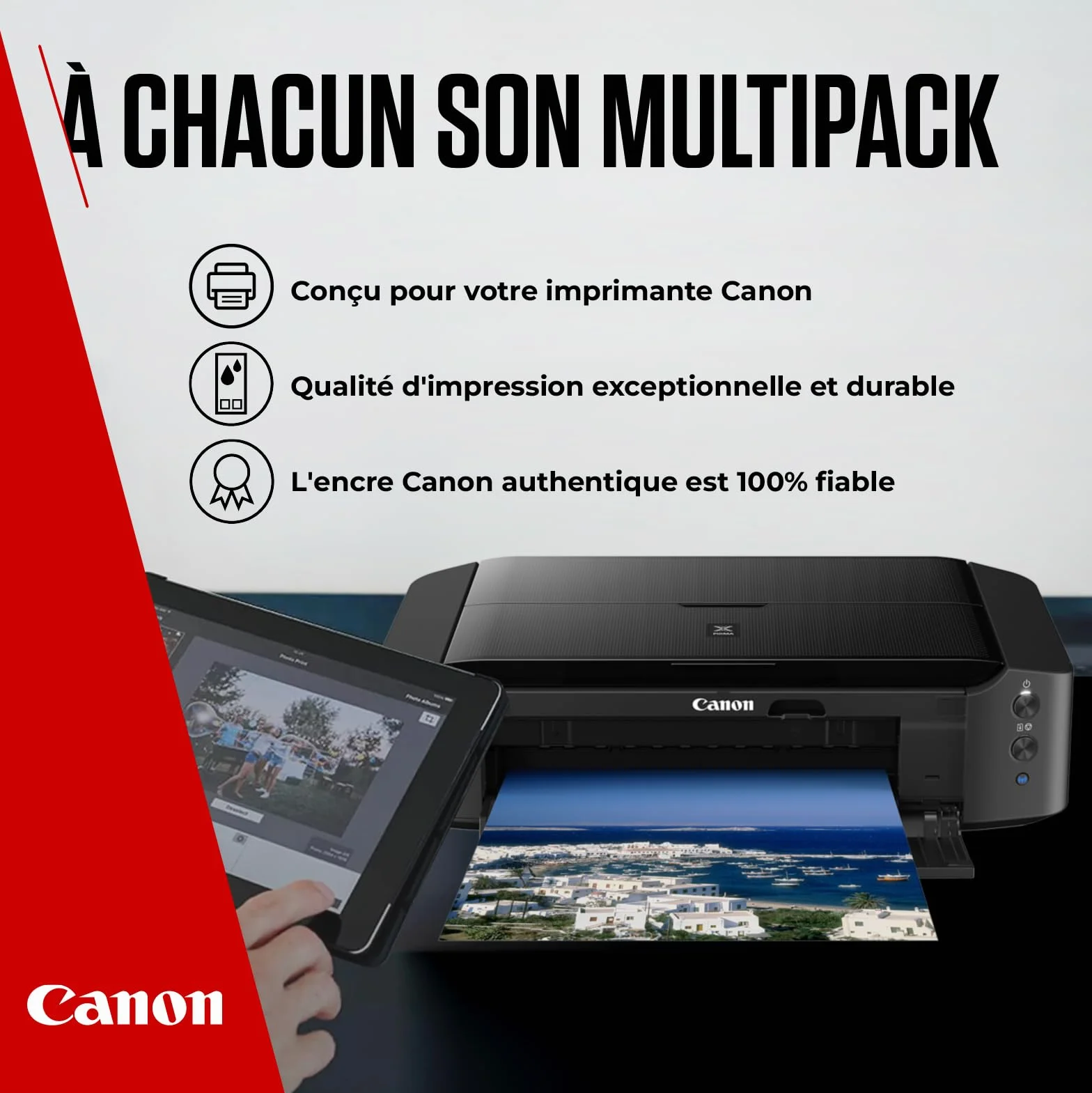 Canon Lot de 5 Cartouches d'encre d'origine PGI-580 / CLI-581 Multipack