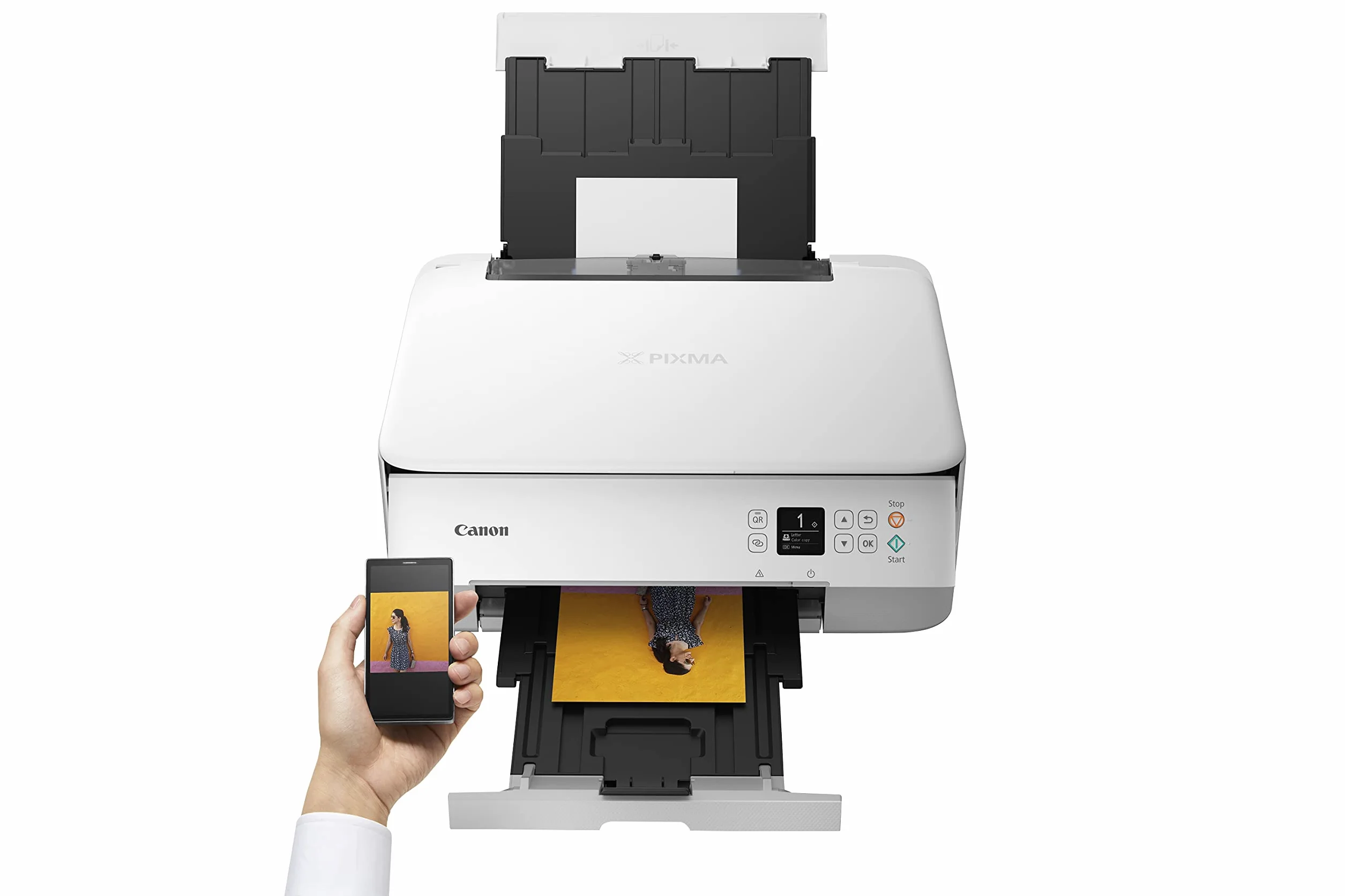 Canon PIXMA TS5351a Imprimante Multifonction A4 WiFi Recto-Verso Automatique Écran Couleur Blanc
