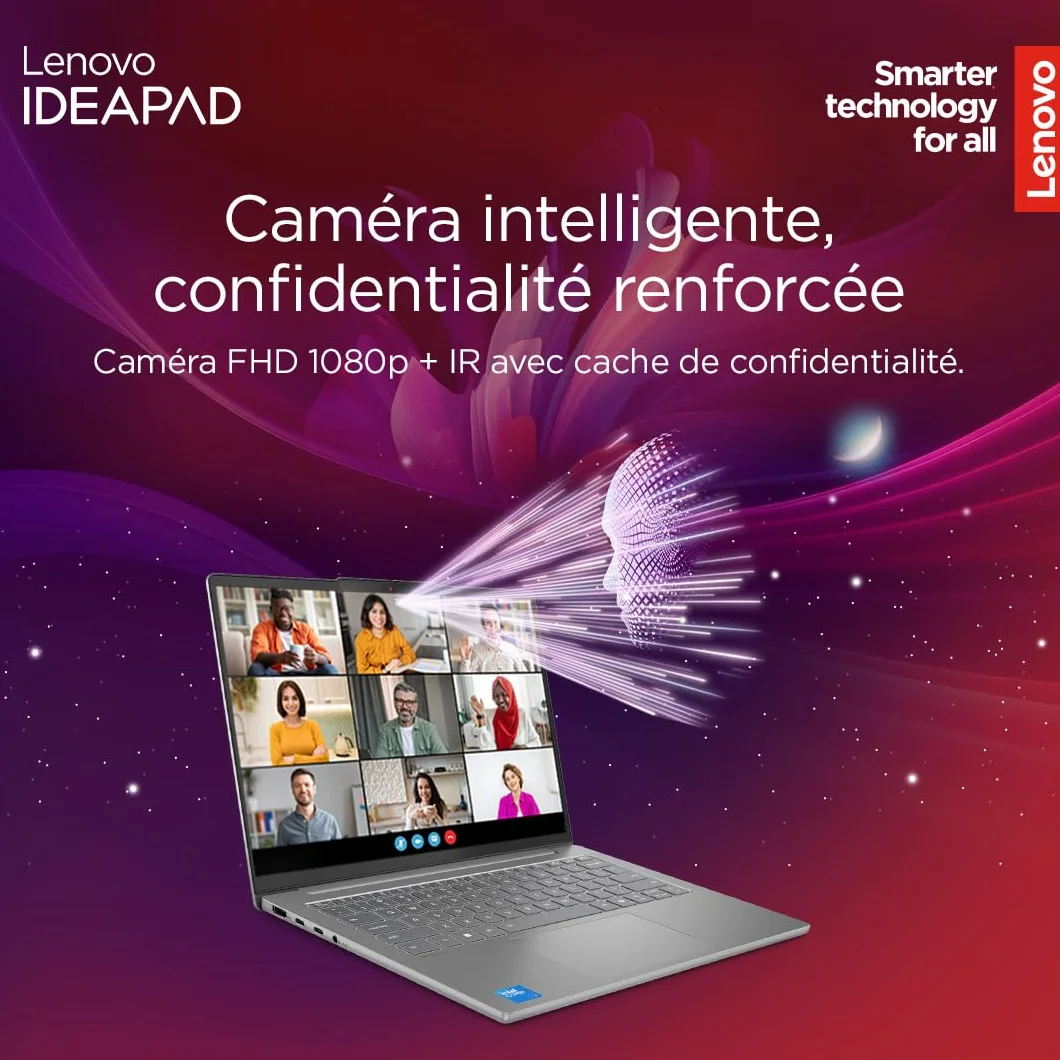 Lenovo IdeaPad Slim 5 14IRH10 Ordinateur Portable 14'' WUXGA Intel Core i7-13620H RAM 16Go SSD 512Go Windows 11 Home Clavier AZERTY Gris