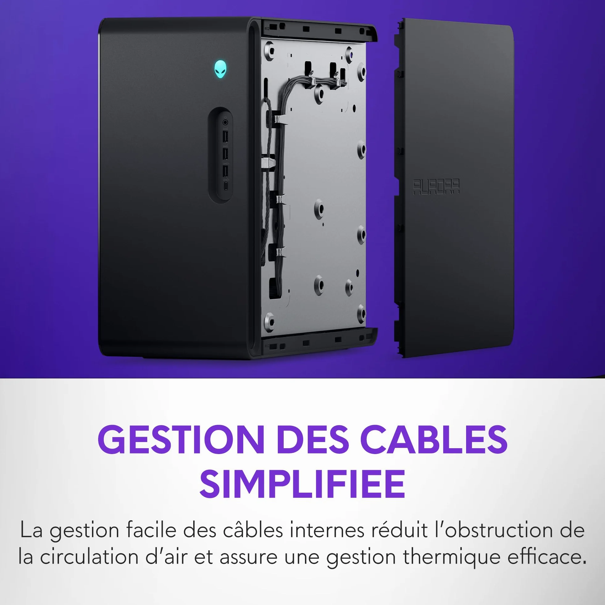 Alienware Aurora PC Gamer Intel Core Ultra 7 265KF RTX 5070 32 Go RAM DDR5 1 To SSD Refroidissement Liquide 1000W Windows 11 Home