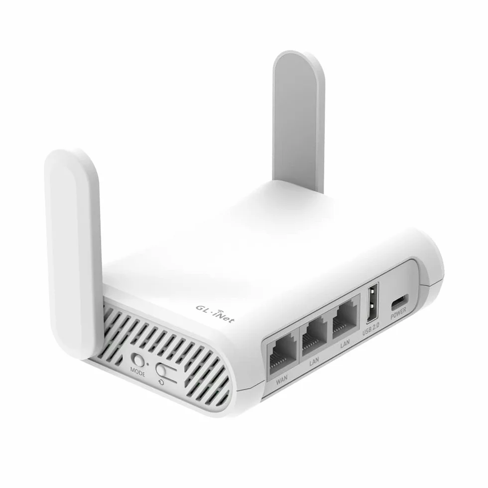 GL.iNet GL-SFT1200 Opal Routeur WiFi de Voyage AC1200 Gigabit Double Bande IPv6 USB 2.0 MU-MIMO 128 Mo RAM