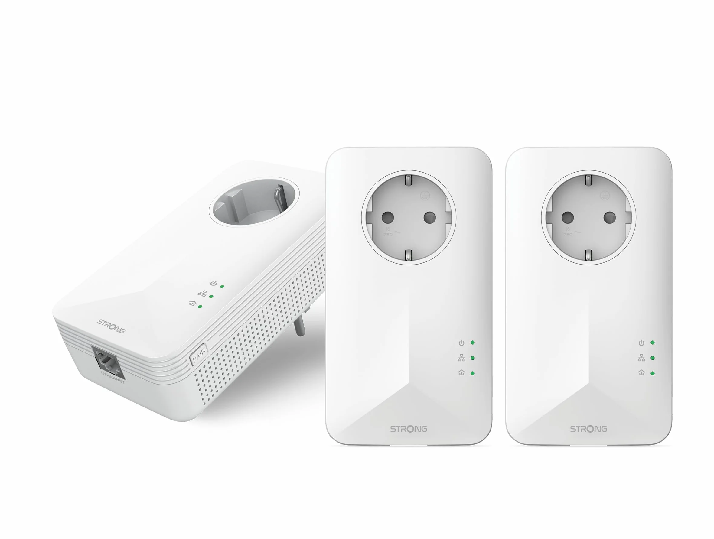 Powerline 1000 Kit 3 pièces Strong PowerL1000TRIEUV2 Internet Partout Prise Secteur