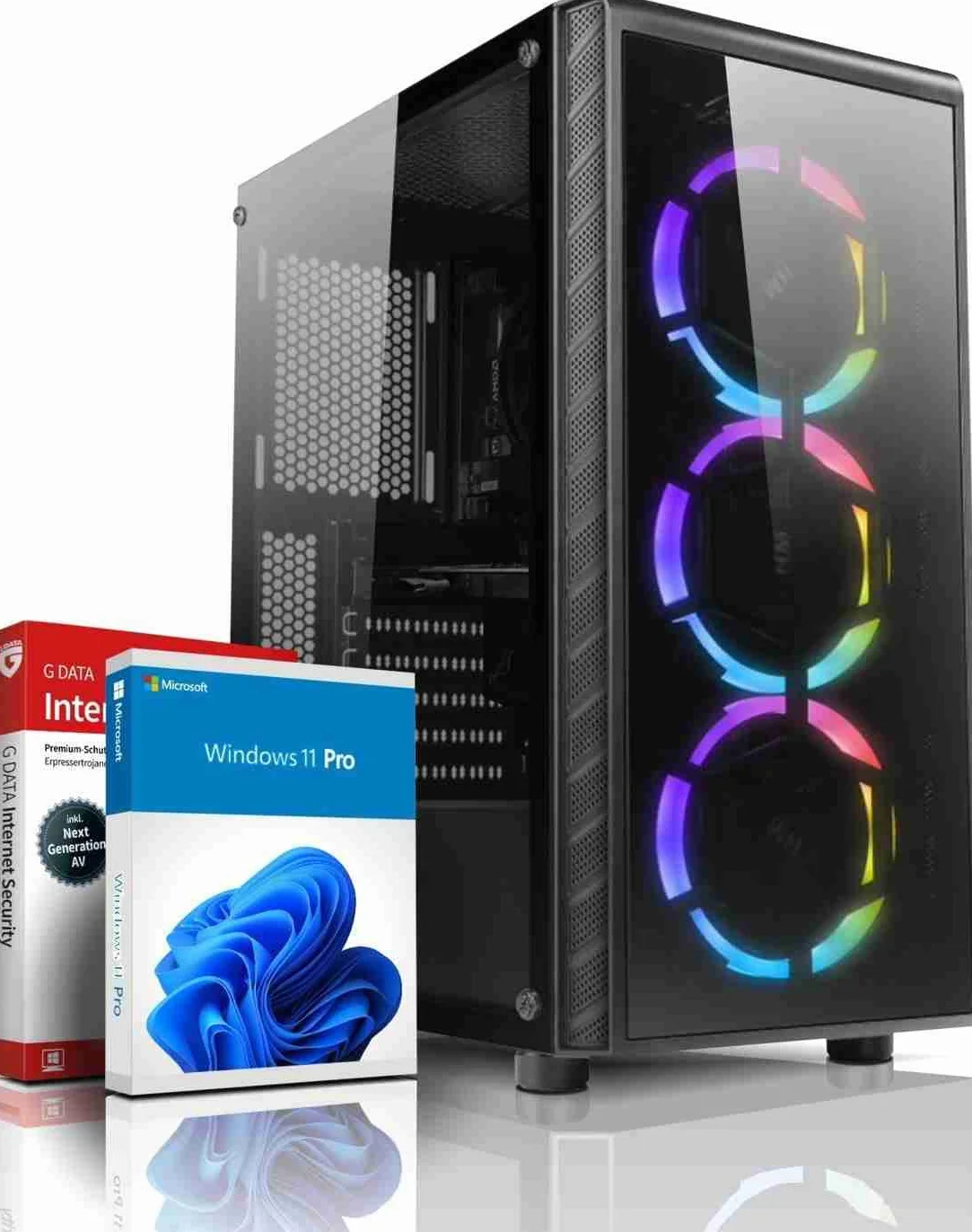 SHINOBEE FRORDI PC Gamer AMD Ryzen 5 3500 6 cœurs 4,10 GHz GeForce RTX 3050 6 Go 16 Go DDR4 SSD NVMe 512 Go Windows 11 Wi-Fi