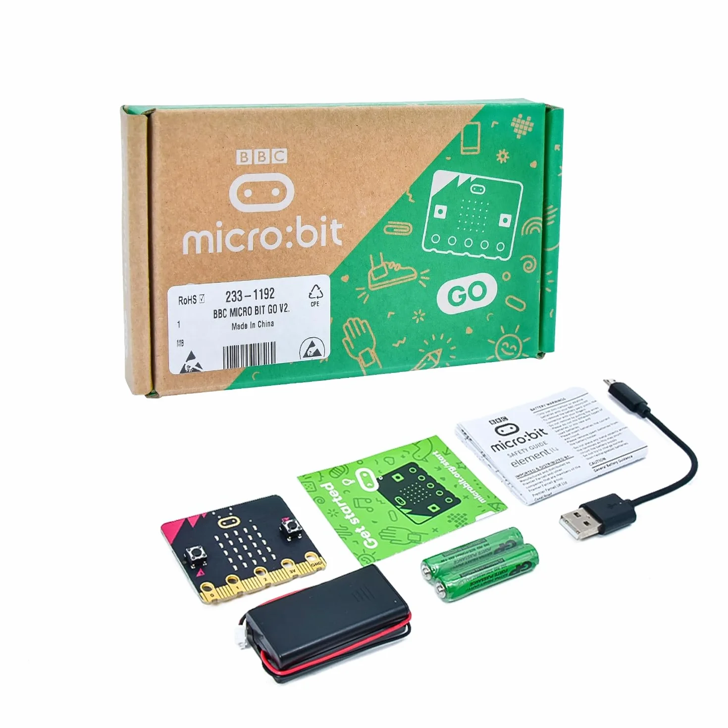 KEYESTUDIO BBC Microbit V2 Kit de démarrage avec Carte Officielle BBC Micro:bit V2 pour Codage et Programmation